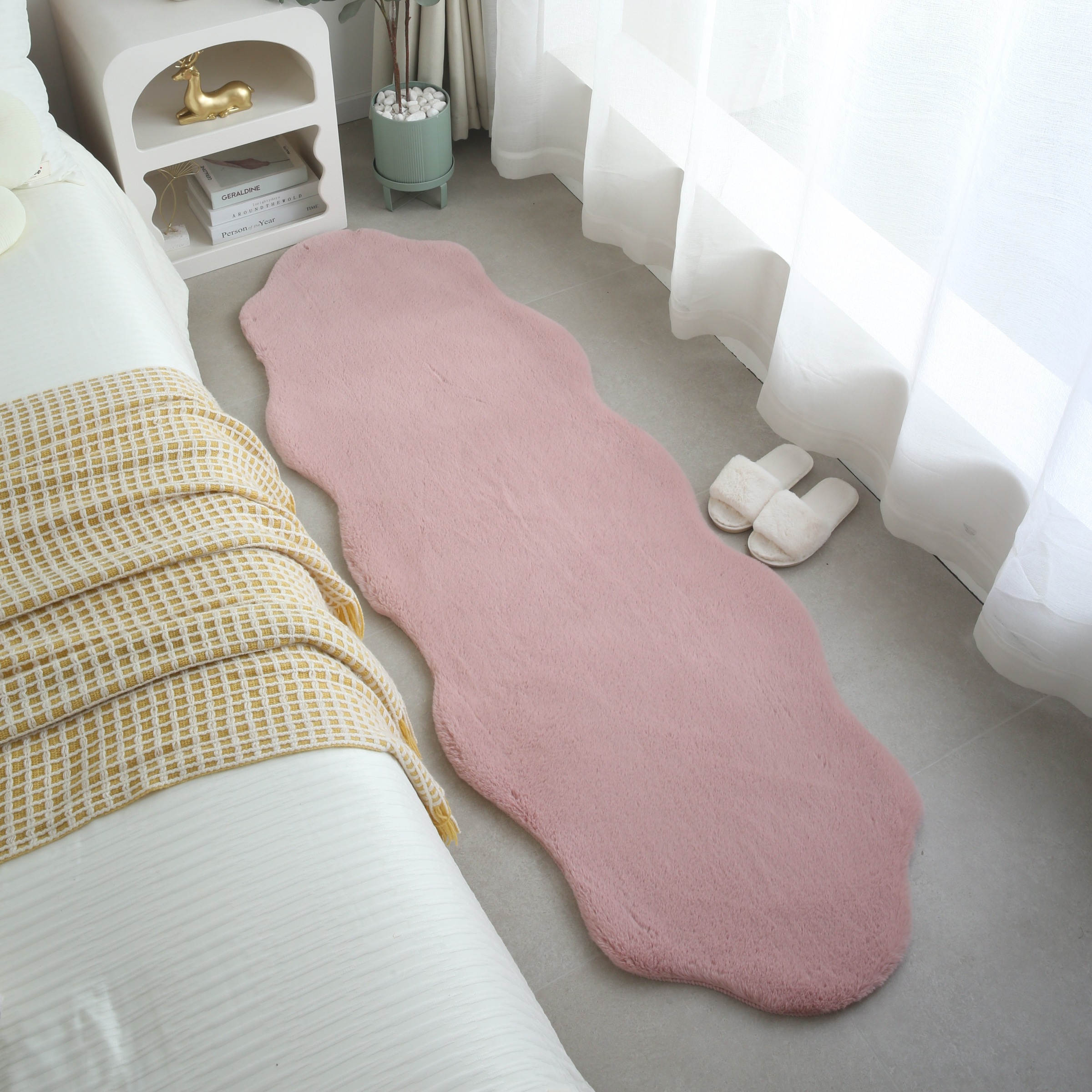 Ayyildiz Teppiche Designteppich »CATY 5308«, wolkenförmig, 25 mm Höhe, Besonders weich / Softflor / Kunstfell / waschbar