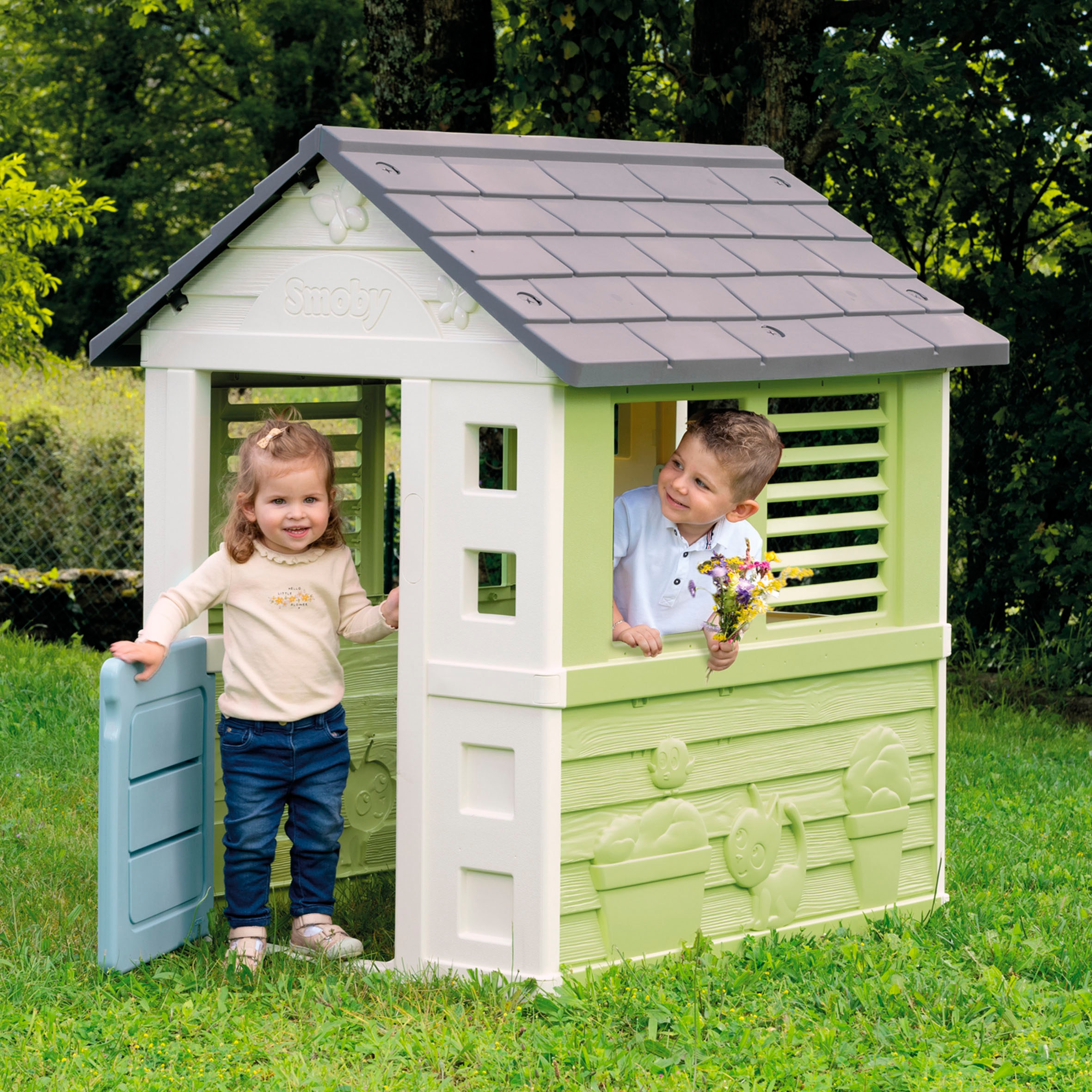Smoby Spielhaus »Smoby Life, Spielhaus Jolie«, UV- und witterungsbeständig; Made in Europe
