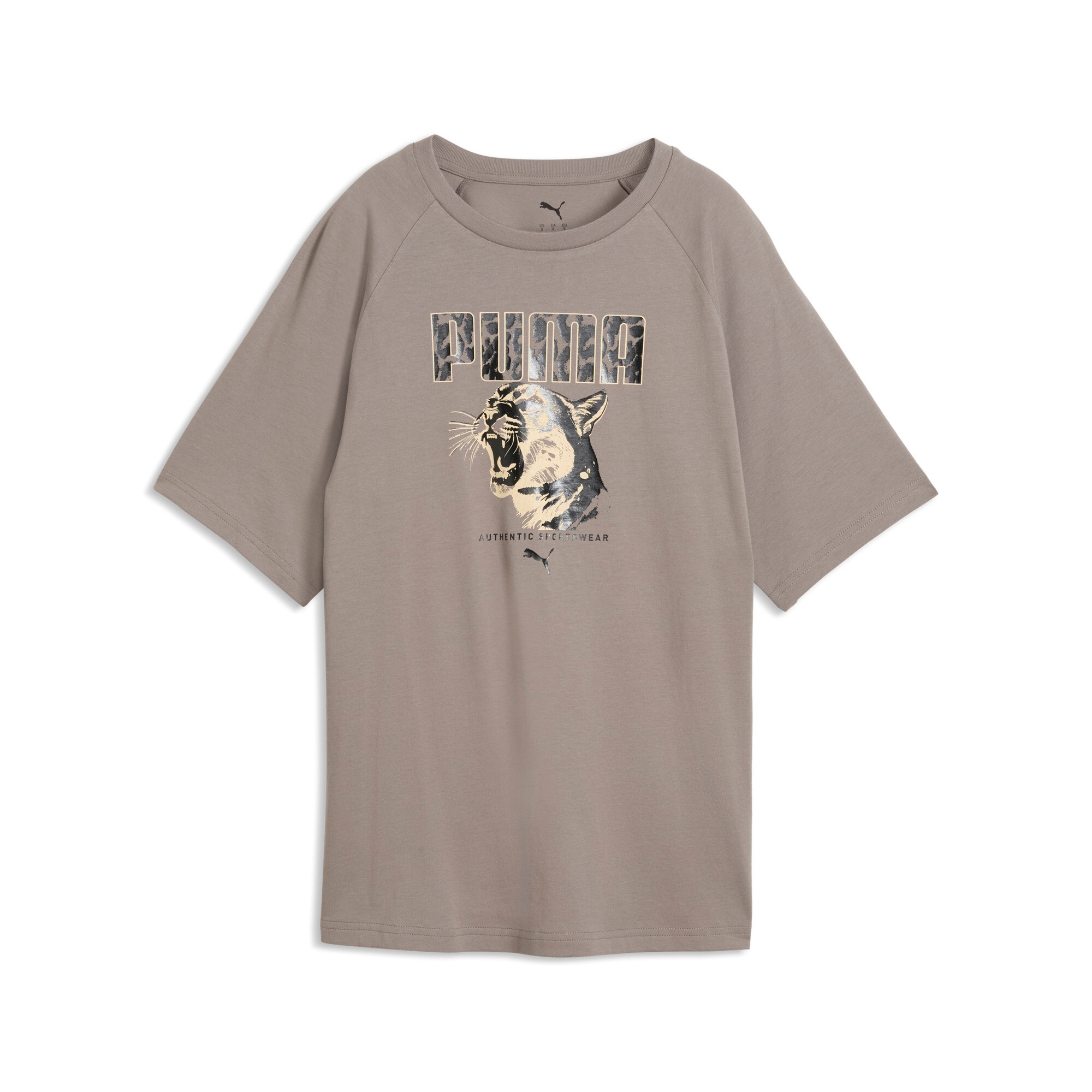 PUMA T-Shirt "GRAPHICS ANIMAL RELAXED GRAPHIC TEE" mit sportlichem Stil, Kurzarmdesign, Rundhalsausschnitt, unifarben