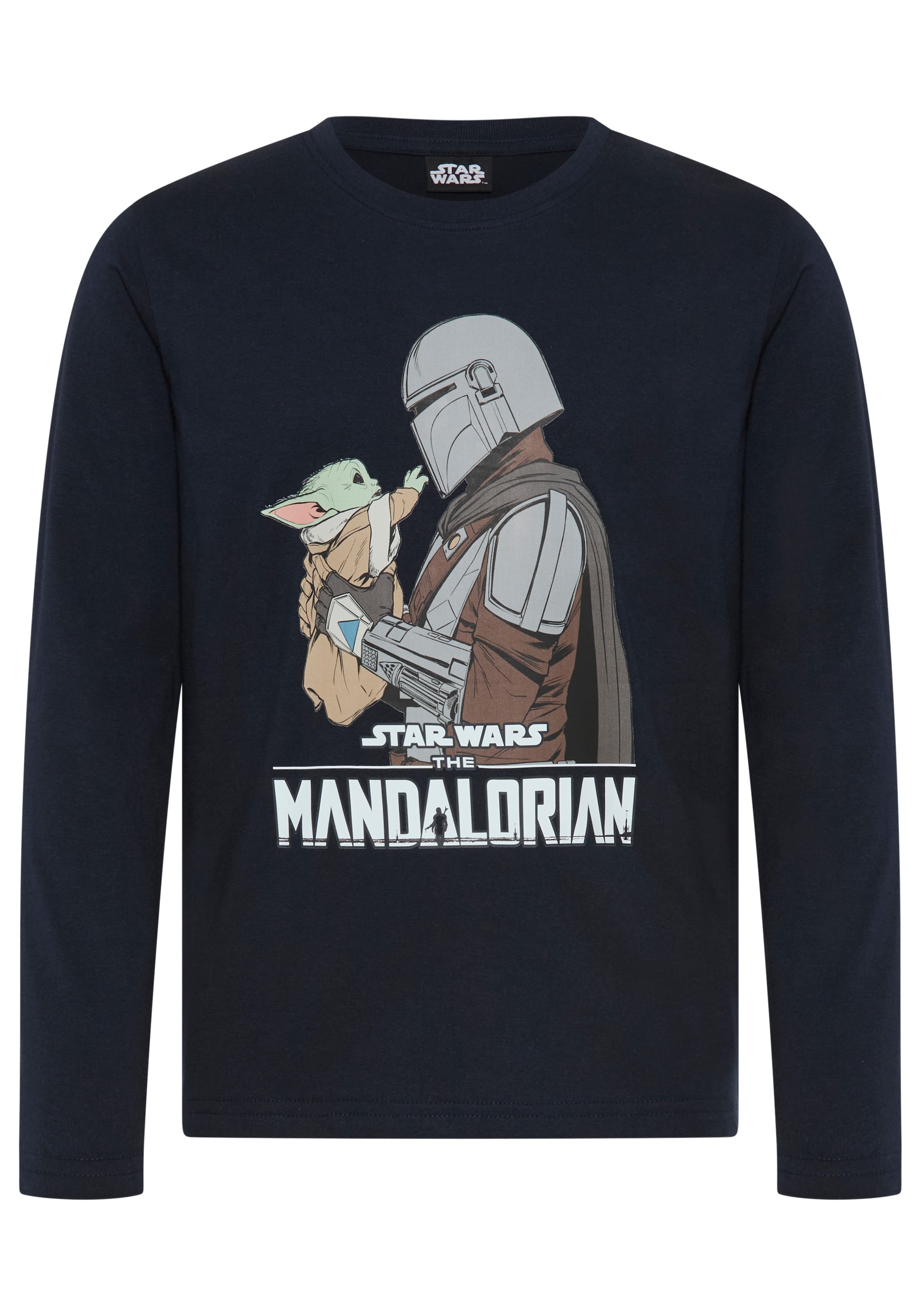 KIDSWORLD Langarmshirt »STAR WARS: MANDALORIAN Shirt, Disney« normale Schnittform, Langarm, Basic-Stil, für Frühling und Herbst