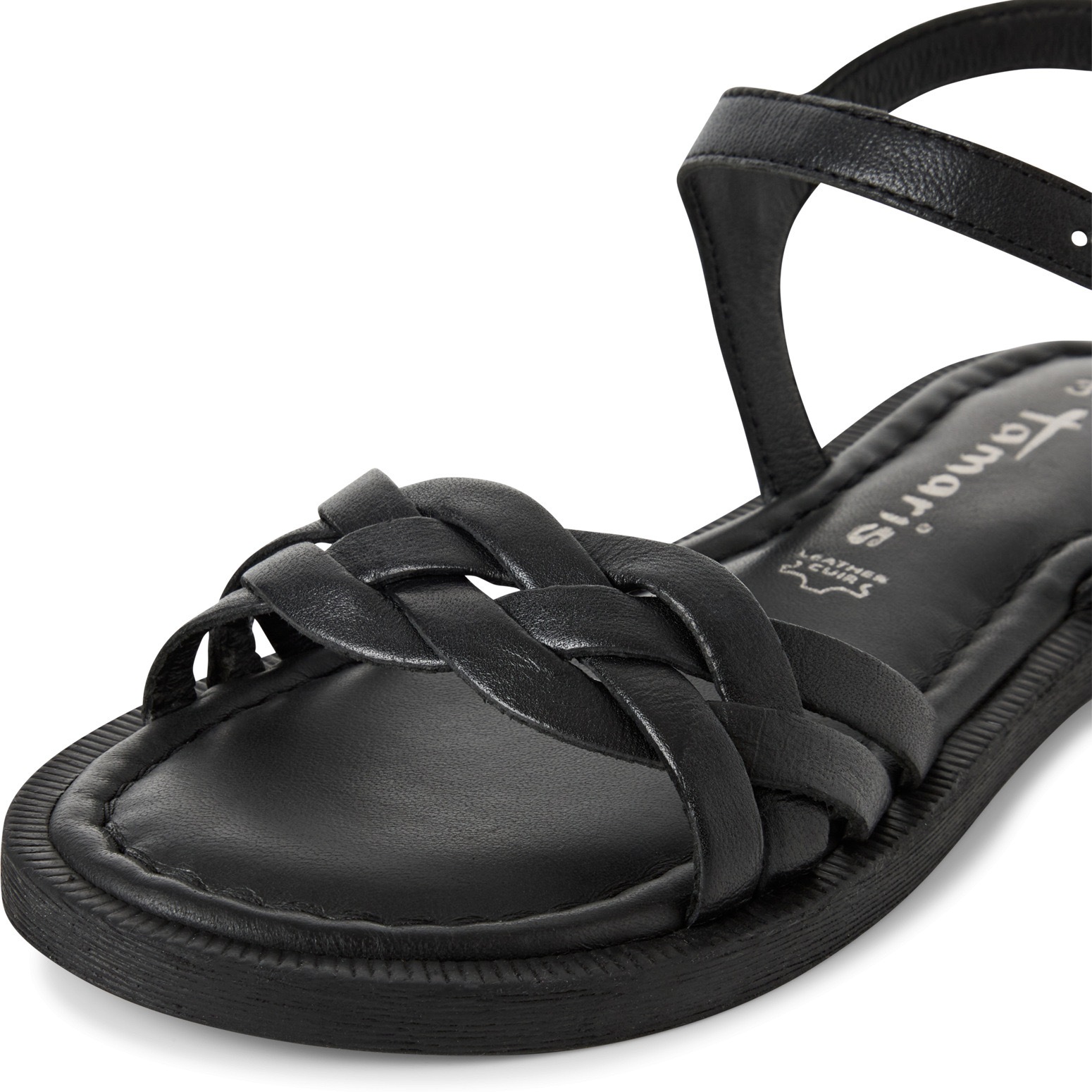 Tamaris Riemchensandale, Sandalette, Sommerschuh mit Riemchen in Flechtopti günstig online kaufen