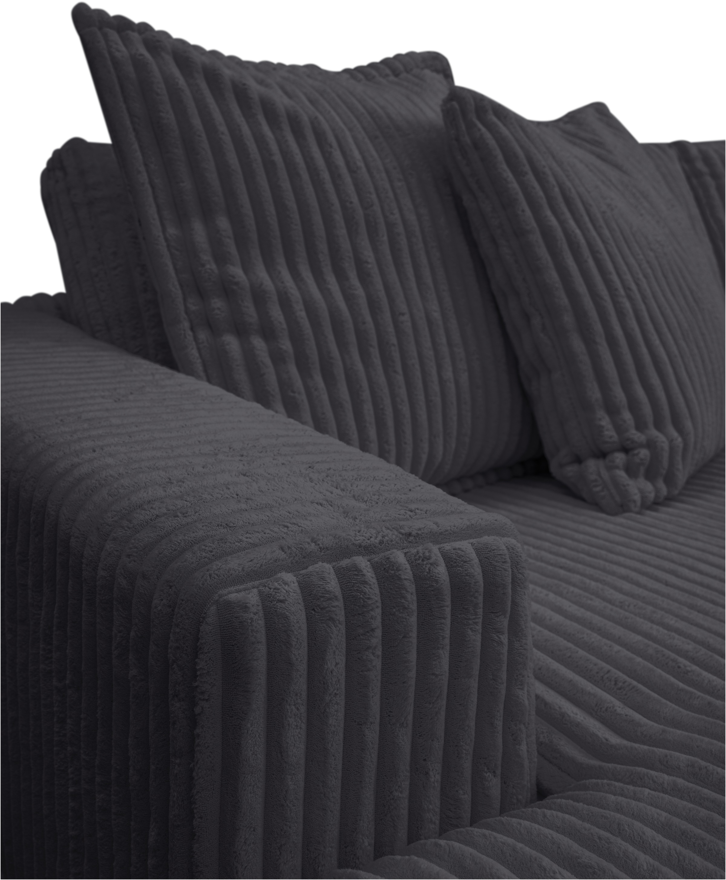 WERK2 Ecksofa »Eldorado L-Form«, Design Ecksofa, besonders weicher Sitzkomfort, extra breite Ottomane