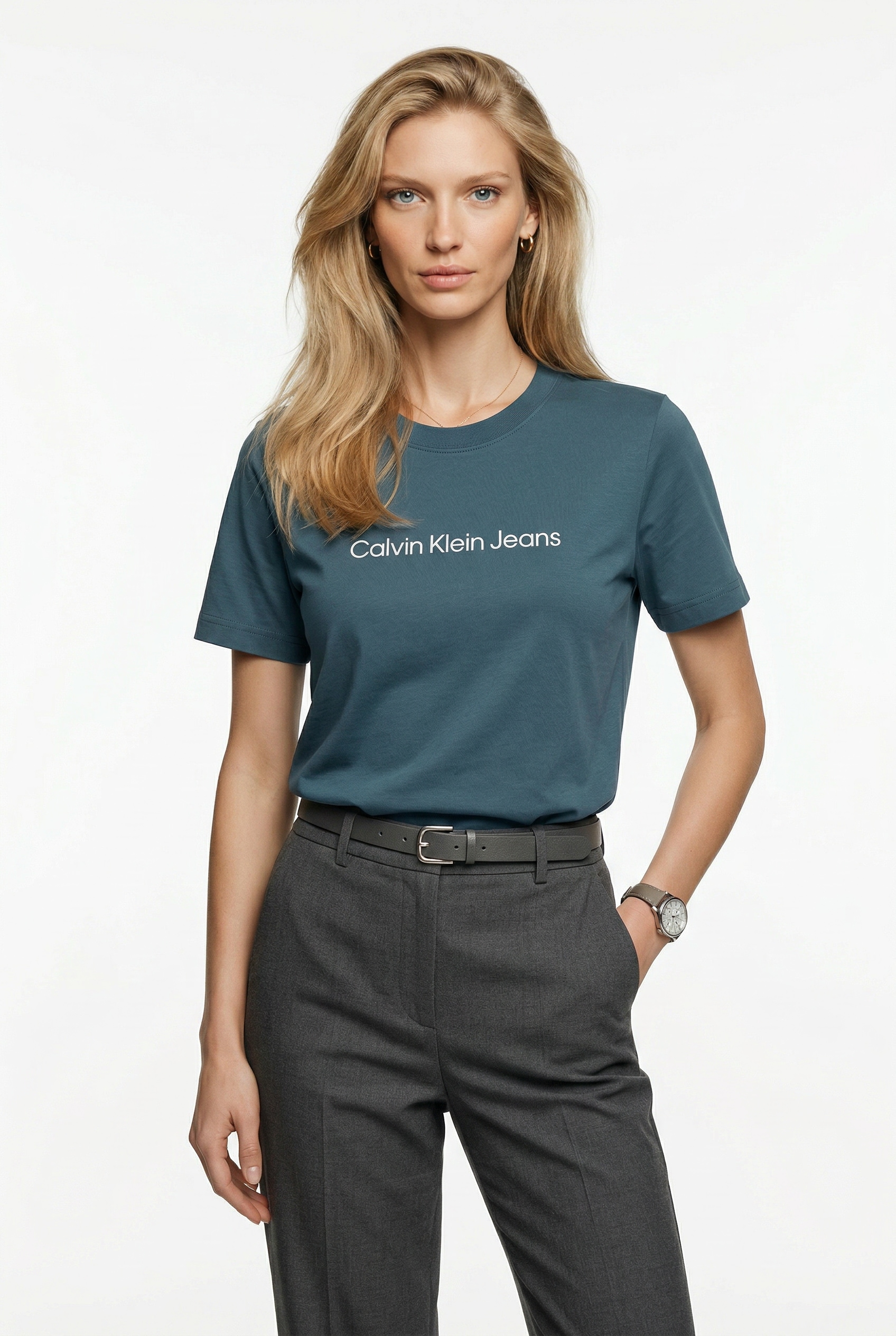 Calvin Klein Jeans T-Shirt "A- INST. LOGO CLASSIC TEE SS" mit Logoschriftzug