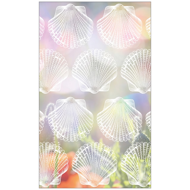 MySpotti Fensterfolie »Look Shells white«, halbtransparent, glattstatisch  haftend, 60 x 100 cm, statisch haftend bestellen | BAUR