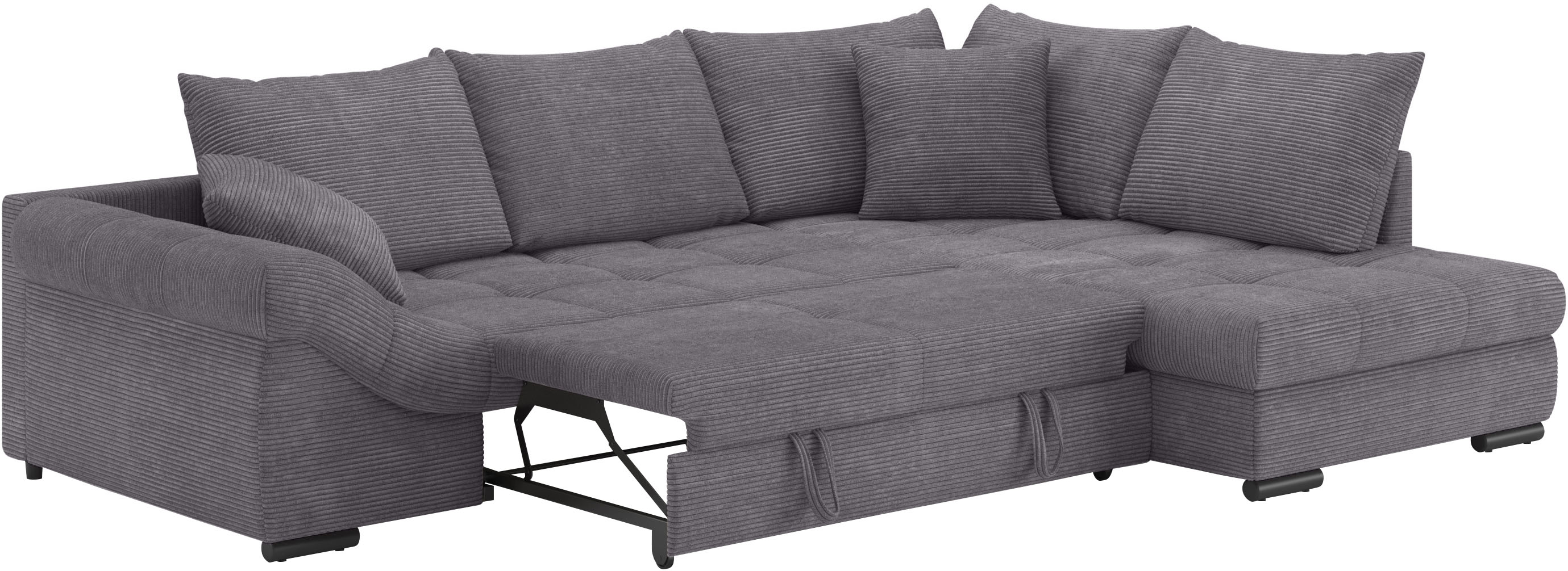 Thumbnail - Mr. Couch Ecksofa "Allegro DuraFlex, L-Form" Hochschläfer-Bettauszug, Kaltschaumpolsterung, bis 140 kg belastbar
