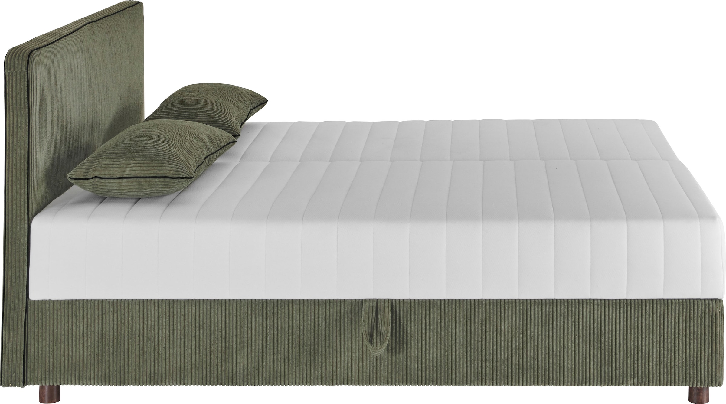 ATLANTIC home collection Bett »Corinna«, Boxbett inkl. Stauraum, Cord, erhältlich in unterschiedlichen Breiten
