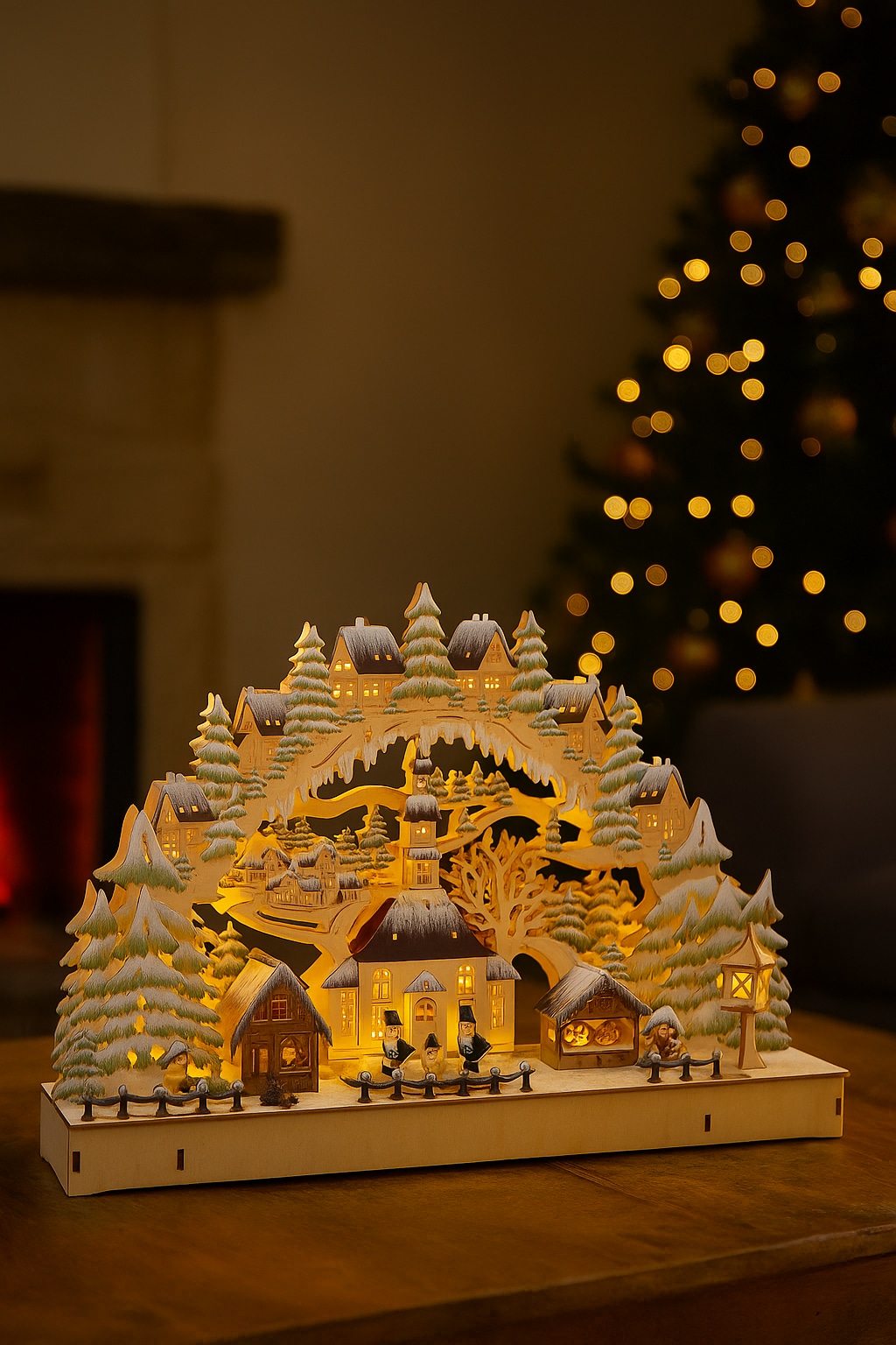 Myflair Möbel & Accessoires LED Schwibbogen LED-Beleuchtung, batteriebetrieben