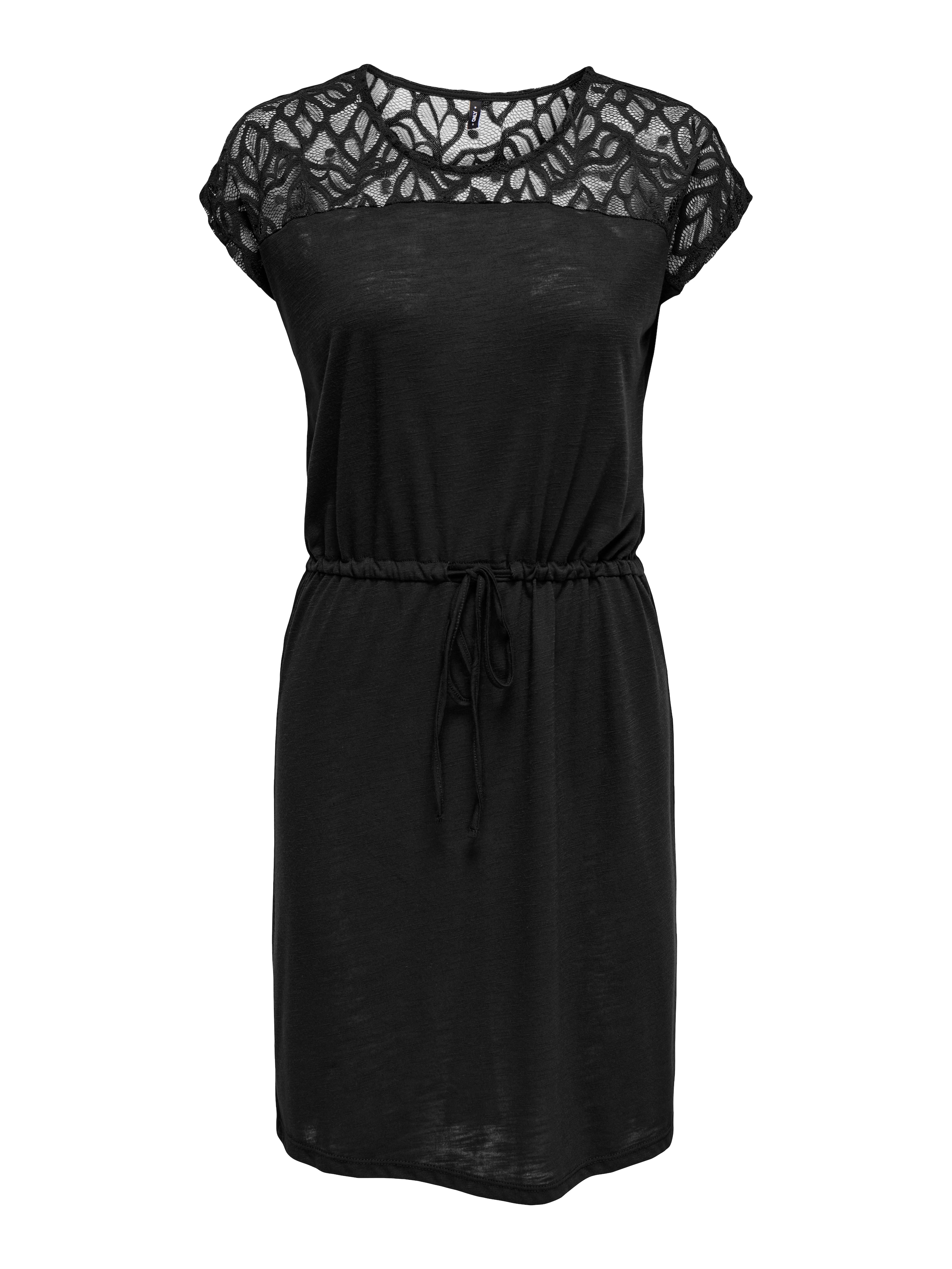 ONLY Spitzenkleid »ONLSINDY LIFE S/S O-NECK MIX DRESS JRS«, Sommerkleid