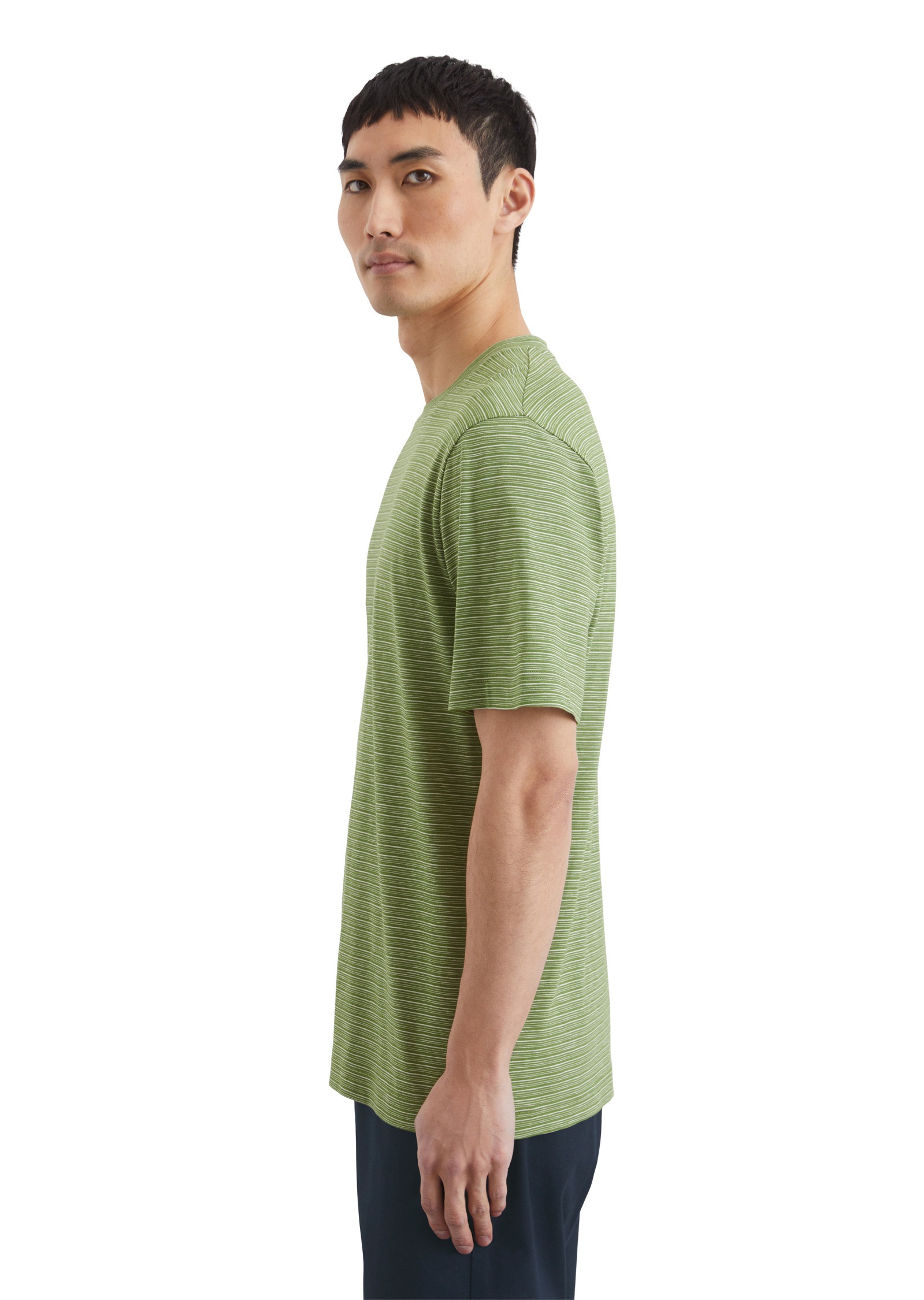 Marc O'Polo T-Shirt »aus gestreiftem Single-Slub-Jersey«