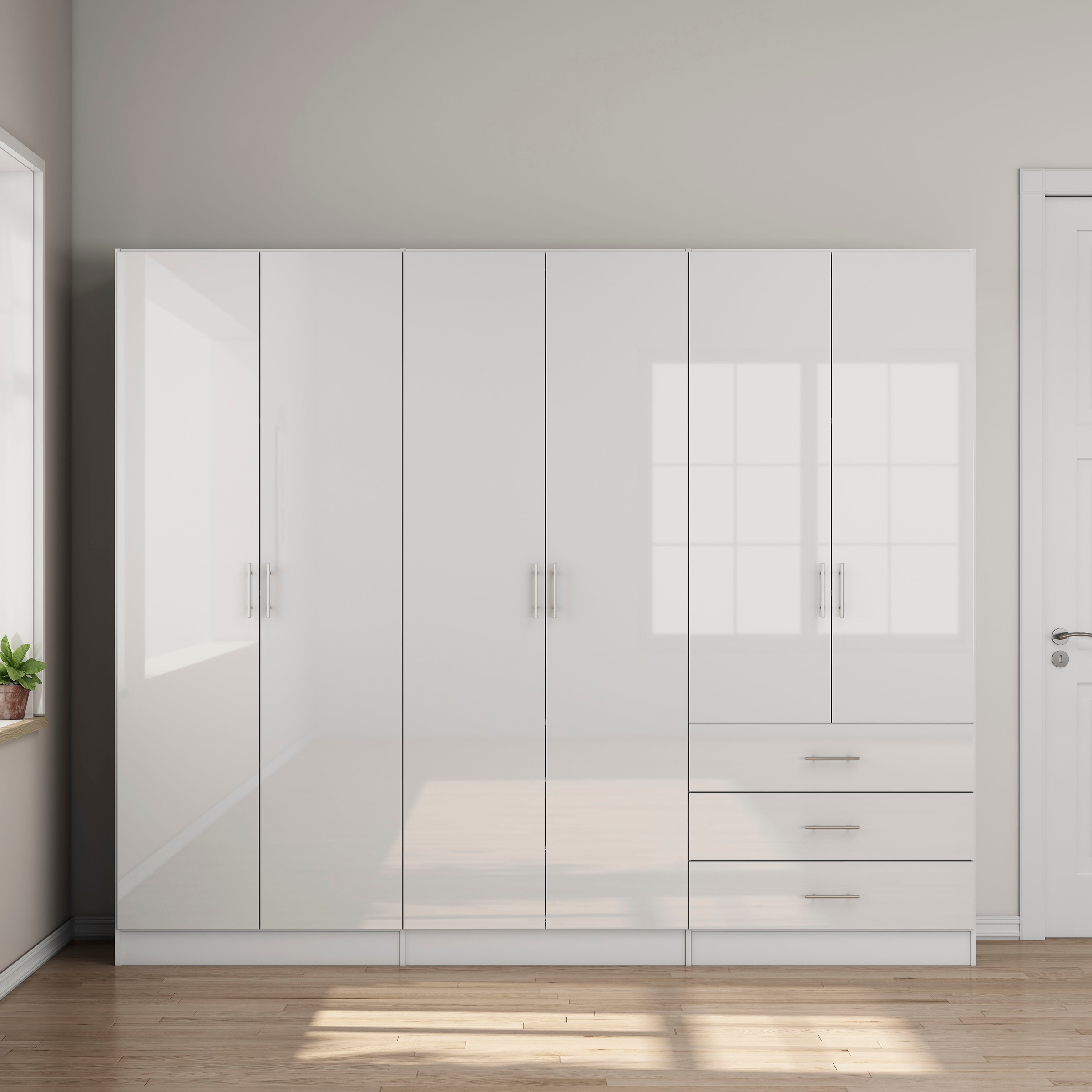 OTTO home Kleiderschrank »Trento Schlafzimmerschrank Garderobe hochglanz Bestseller«