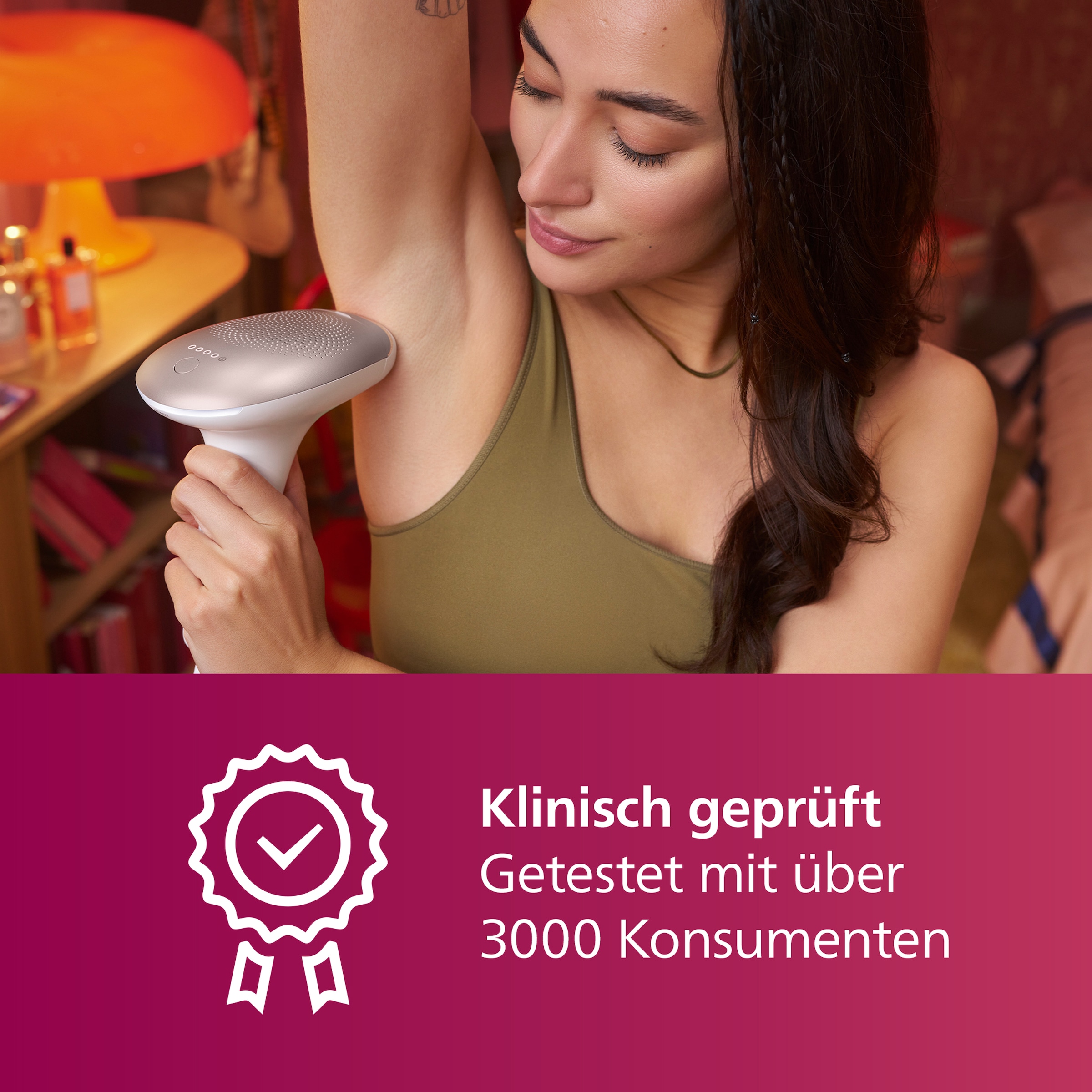 Philips IPL-Haarentferner »Lumea S7000 BRI921/00«, 250000 Lichtimpulse, 2 Aufsätze (Körper und Gesicht), inkl. Präzisionstrimmer