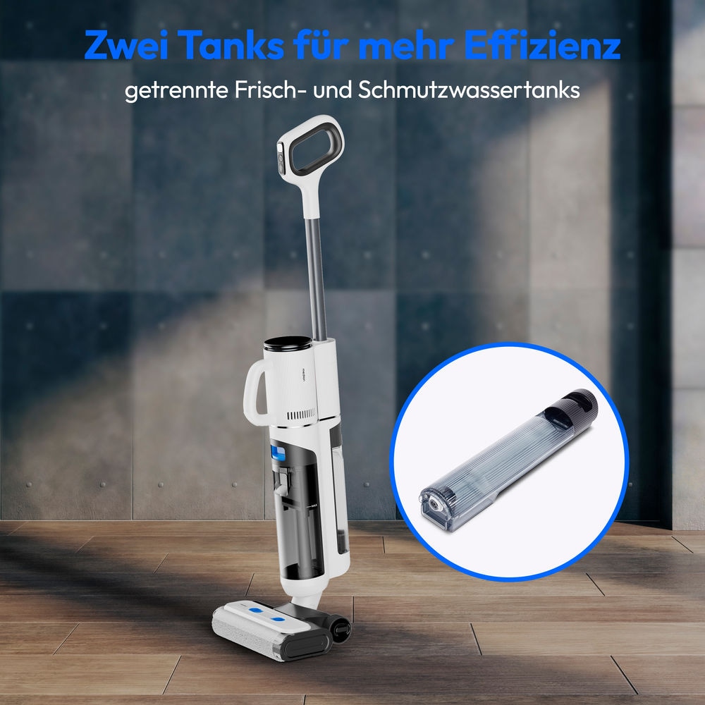 Medion® Nass-Trocken-Sauger »H30 (MD 11935), Frisch- und Schmutzwassertank, integriertes Zubehör«, Selbstreinigungs- und Trocknungsfunktion, 45min Laufzeit, LED-Display