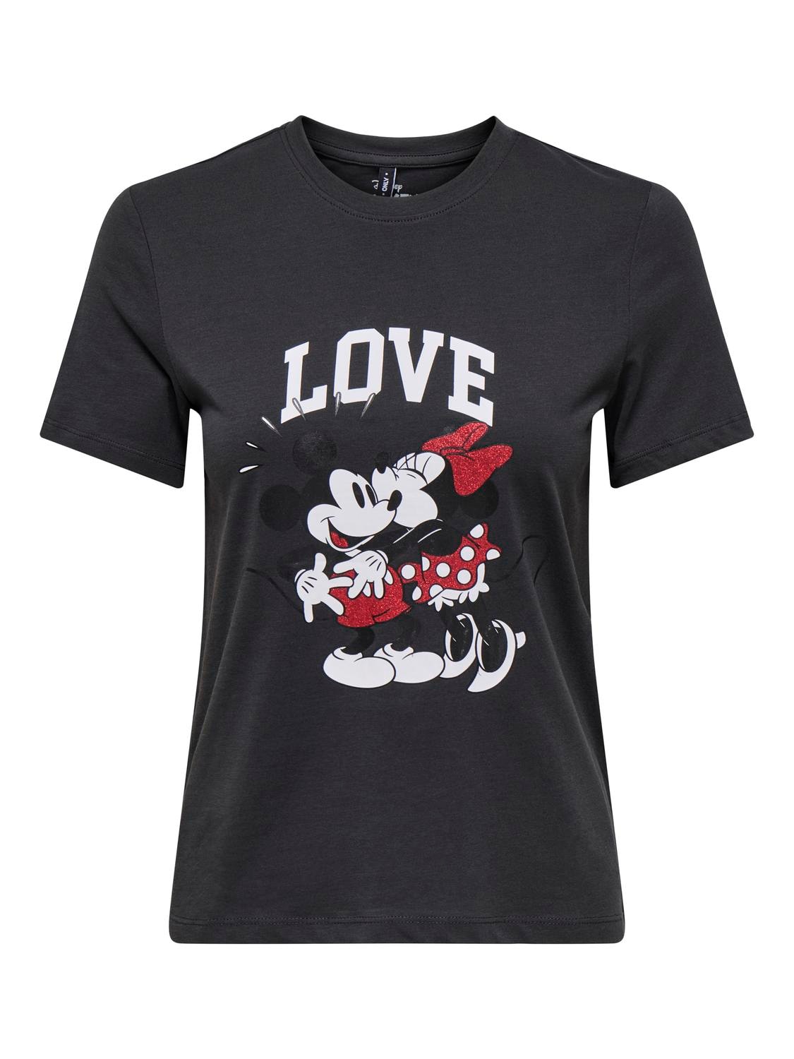 Kurzarmshirt »ONLMICKEY LIFE REG S/S VALENTINE TOP JRS«, mit Mickey und Minni Druck