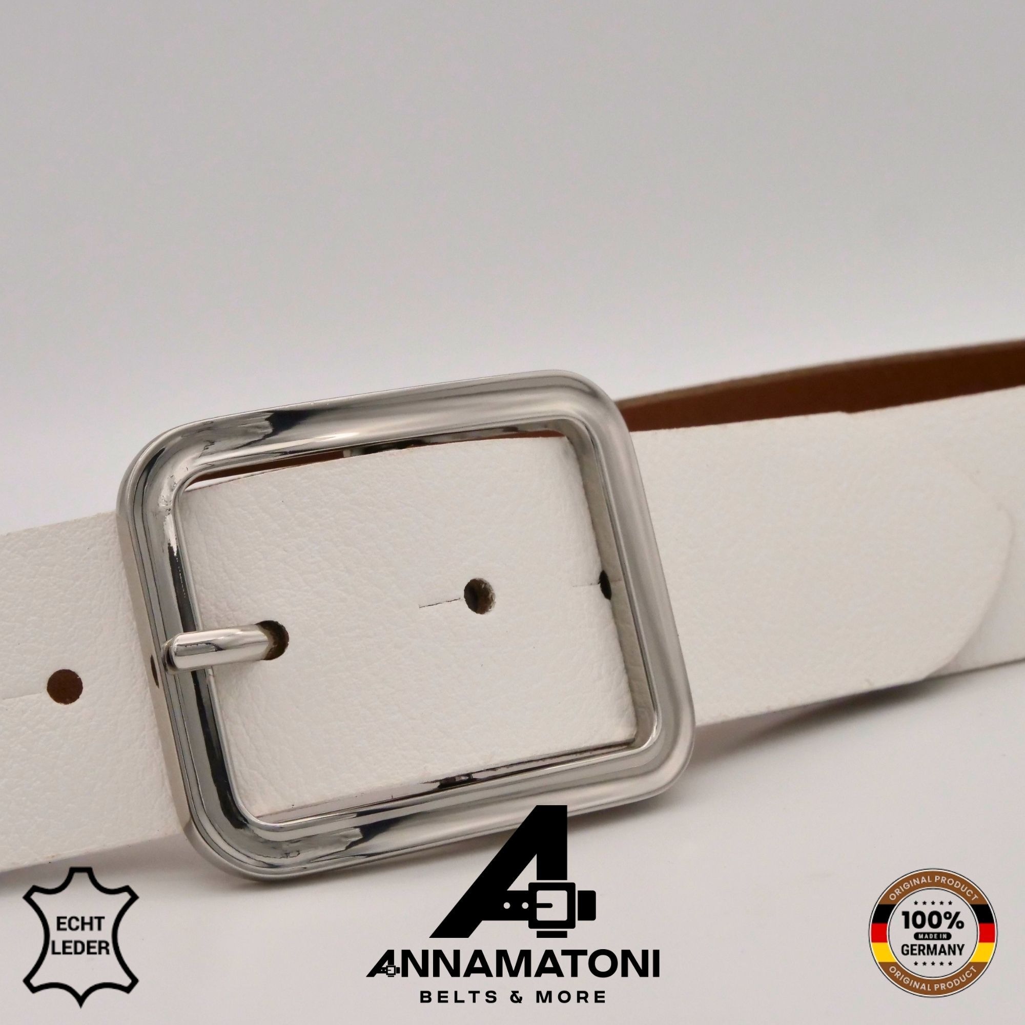 AnnaMatoni Ledergürtel »AnnaMatoni AnnaMatoni Damen Leder Gürtel Echtleder mit moderner«
