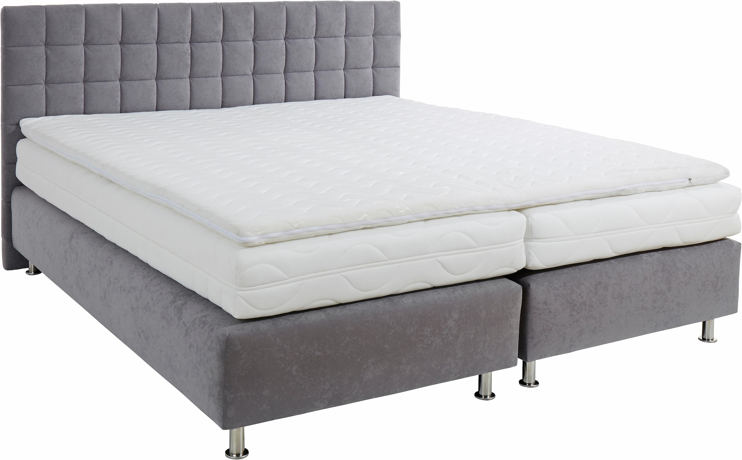 Westfalia Schlafkomfort Boxspringbett, mit Kaltschaum- oder Federkernmatratze, auch mit Topper lieferbar.
