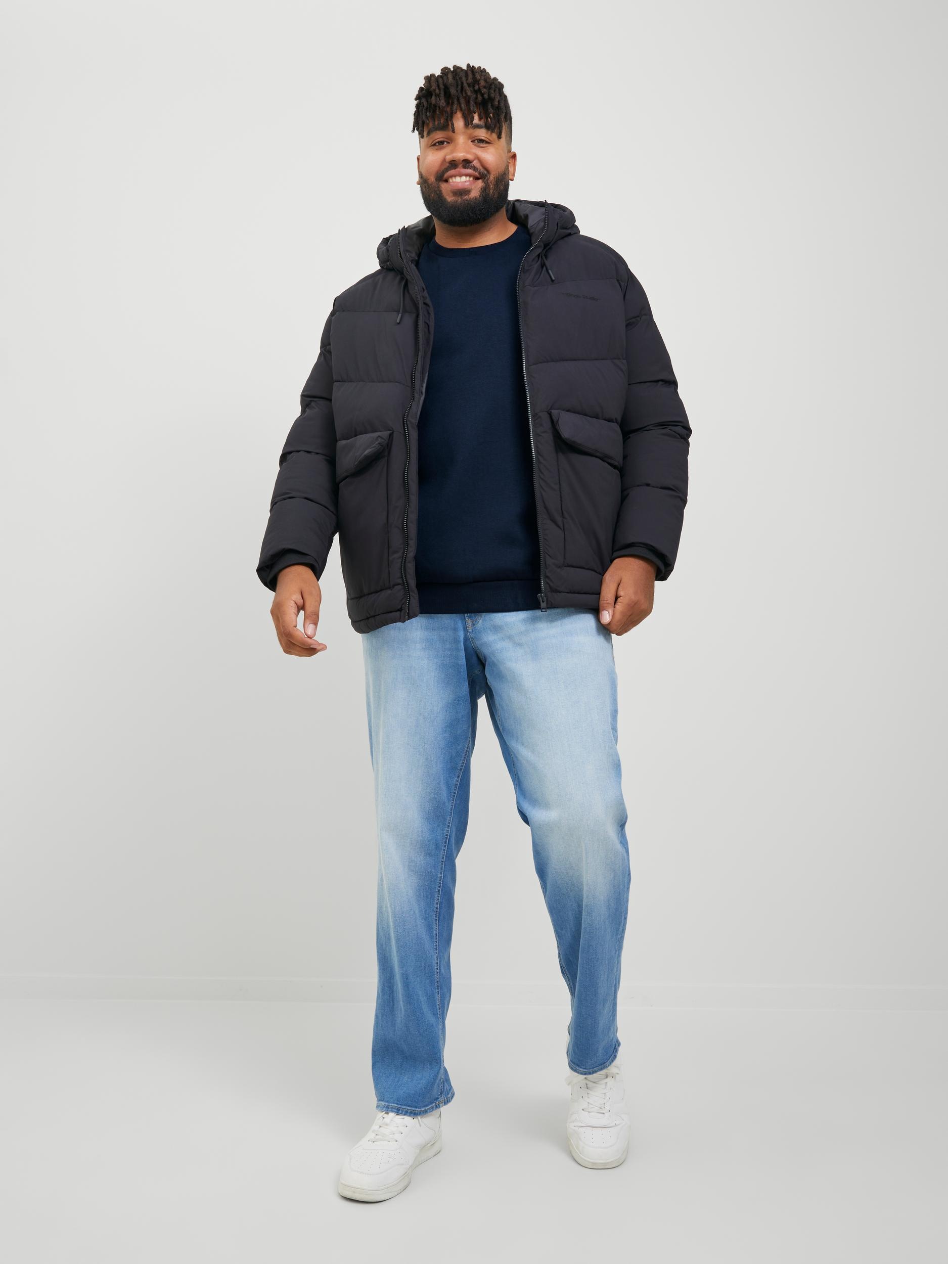 Jack & Jones PlusSize Sweatshirt »JJEBRADLEY SWEAT CREW NOOS PLS«, mit Rippbündchen