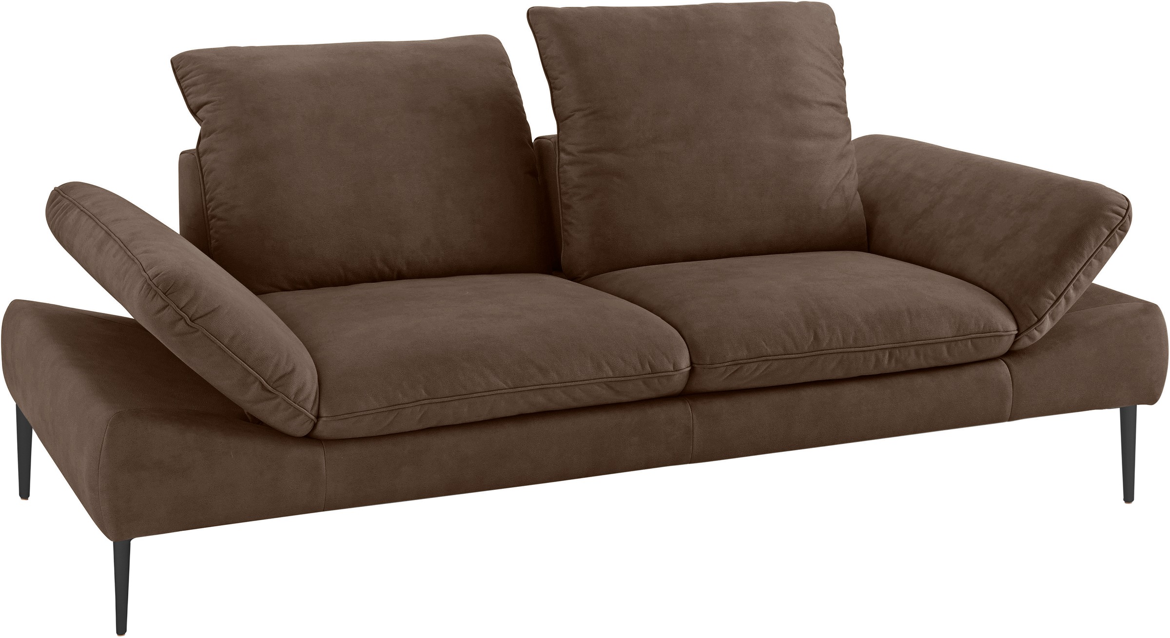 W.SCHILLIG 2,5-Sitzer »enjoy&MORE«, Sitztiefenverstellung, Füße schwarz pulverbeschichtet, Breite 232 cm