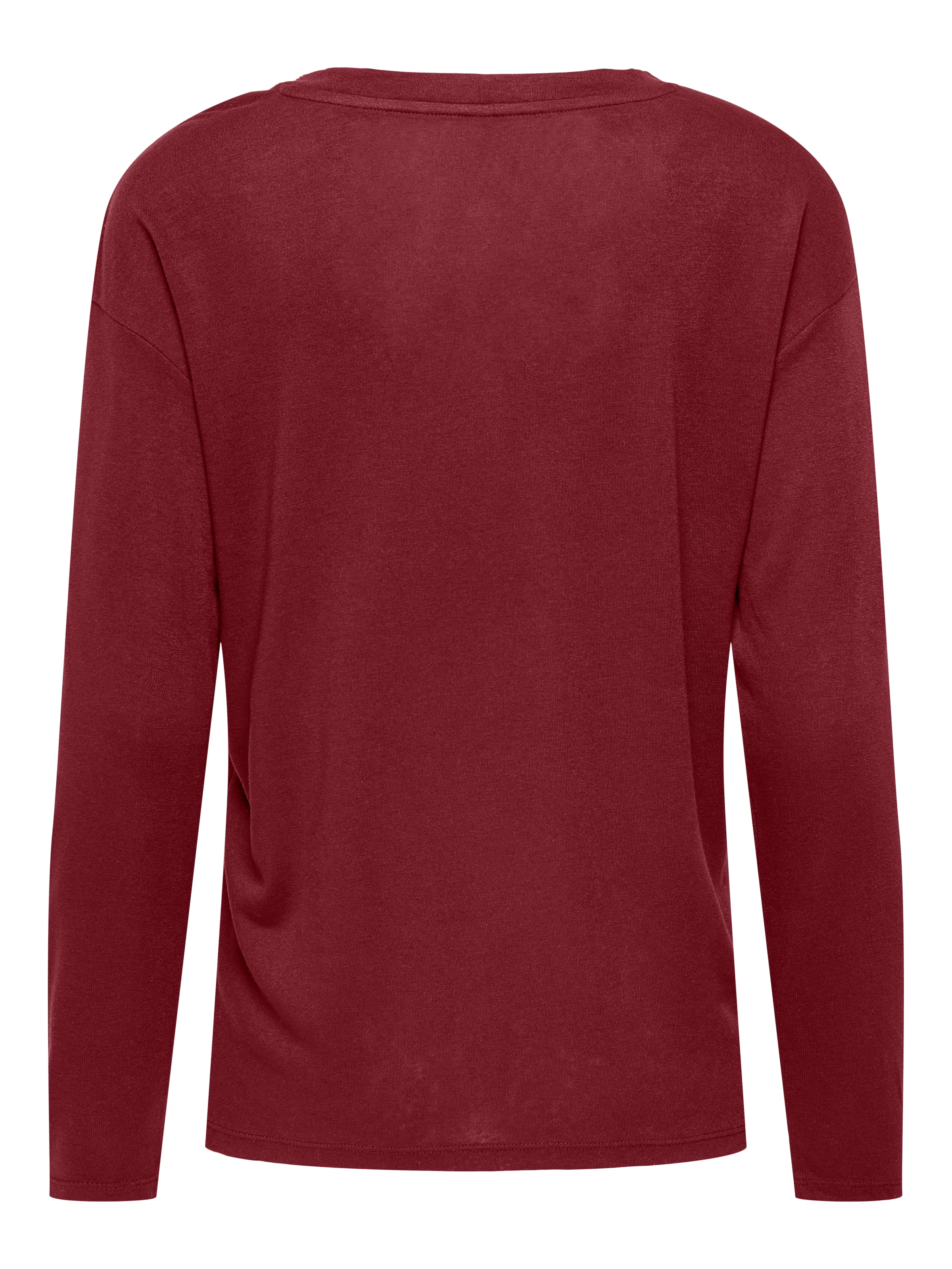 ONLY Langarmshirt »ONLHENRIETTA L/S V-NECK SHINE TOP JRS«