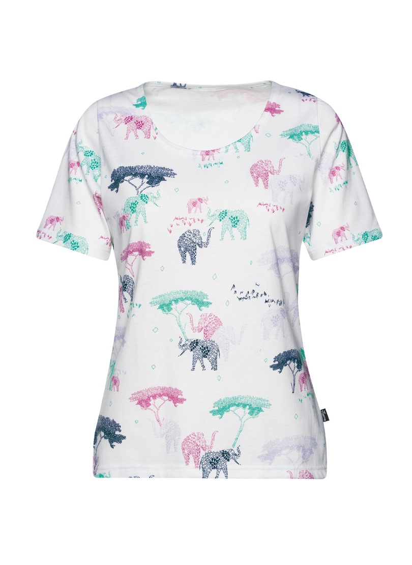 Trigema Schlafanzug "TRIGEMA T-Shirt mit Allover Safari-Print" 1 Stk. tlg. günstig online kaufen