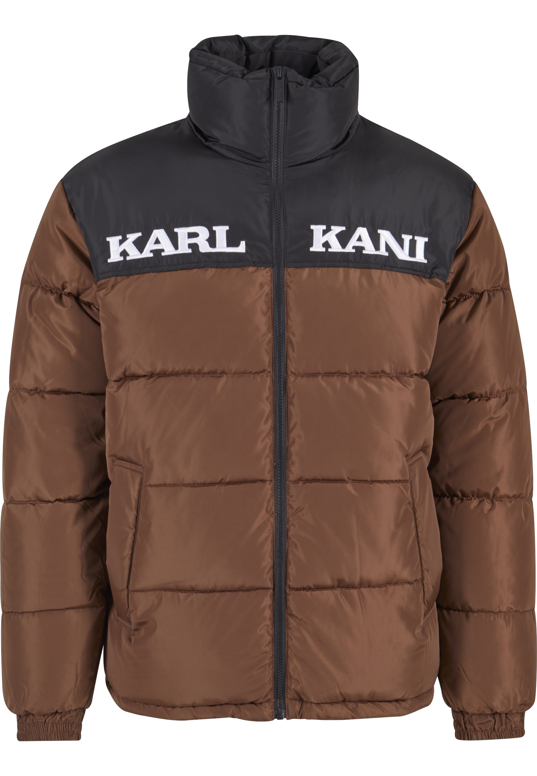 Karl Kani Winterjacke "Karl Kani Damen KM-JK012-022-10 KK Retro Essential Puffer Jacket" 1 Stk. tlg. ohne Kapuze