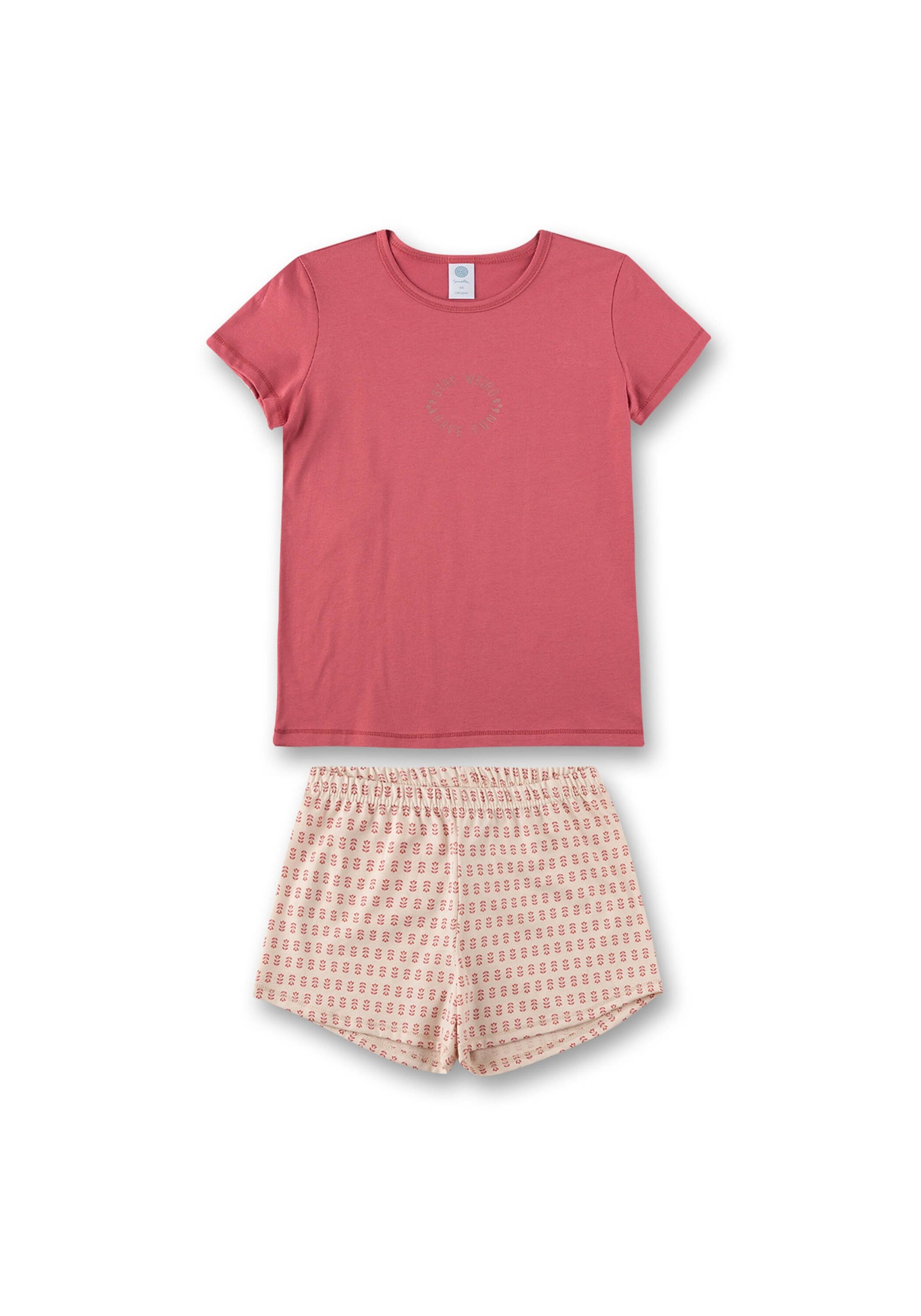 julia meisjes pyjama-set - blauwe ruit