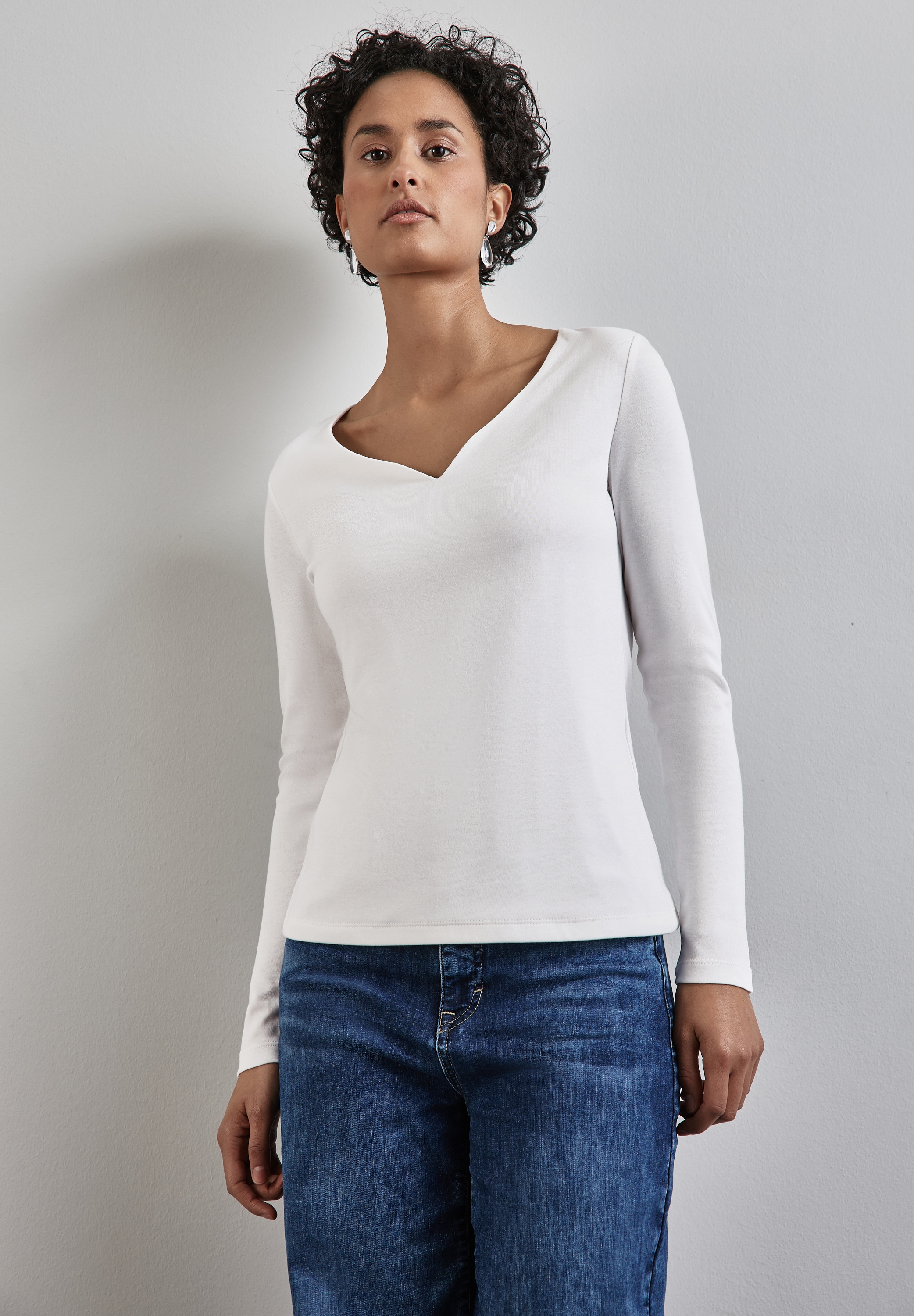 Langarmshirt, im soften Baumwoll-Mix