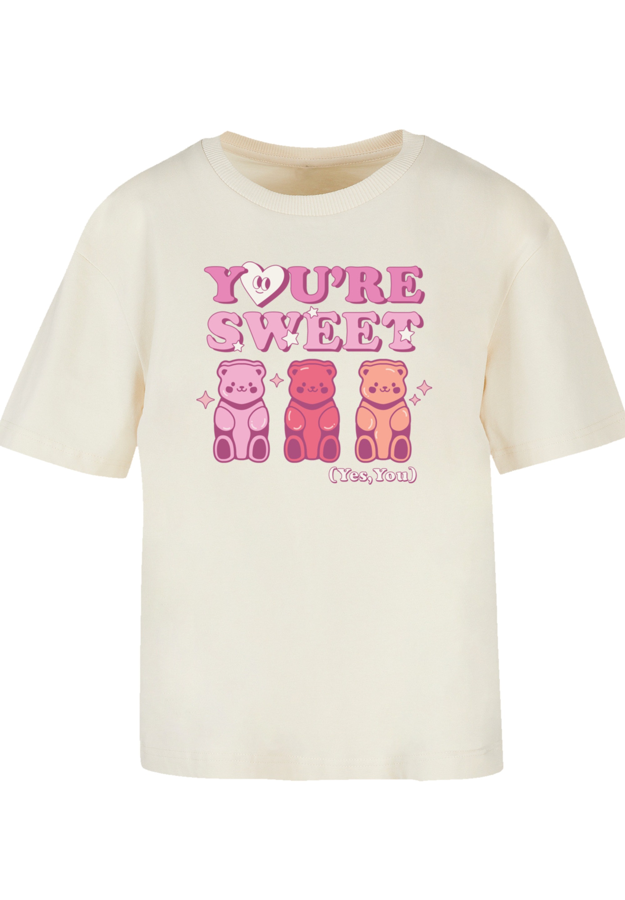 F4NT4STIC T-Shirt »Valentinstag You're Sweet Gummy Bears«, Premium Qualität