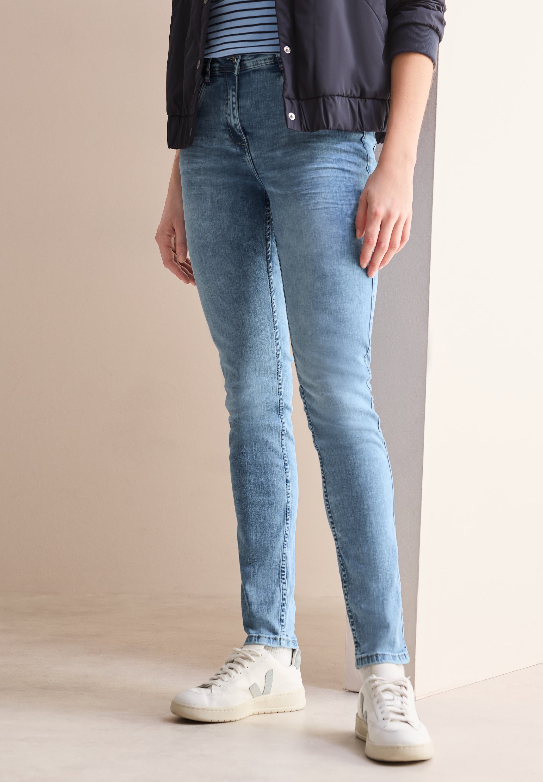 Cecil Slim-fit-Jeans, in hellblauer Waschung günstig online kaufen