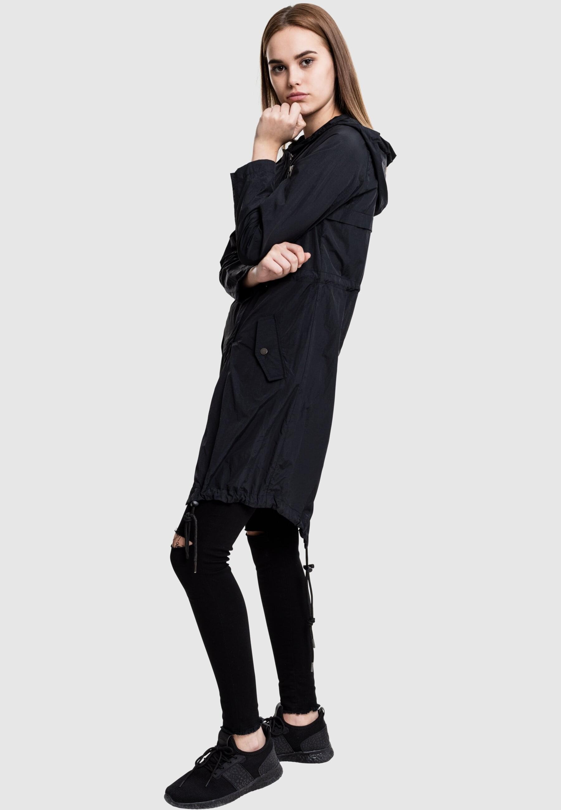 URBAN CLASSICS Parka »Urban Classics Damen Ladies Asymetric Parka«, (1 St.), mit Kapuze