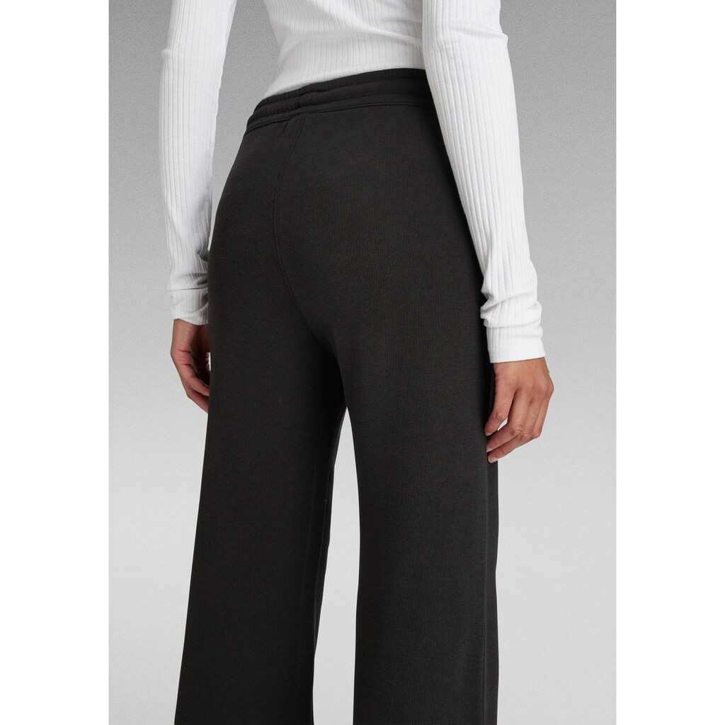 Damenmode Hosen G-Star RAW Schlupfhose »Adjustable Wide Leg Sweat Pants«, mit elastischen Bund in der Taille schwarz Damenmode Hosen G-Star RAW Schlupfhose »Adjustable Wide Leg Sweat Pants«, mit elastischen Bund in der Taille schwarz