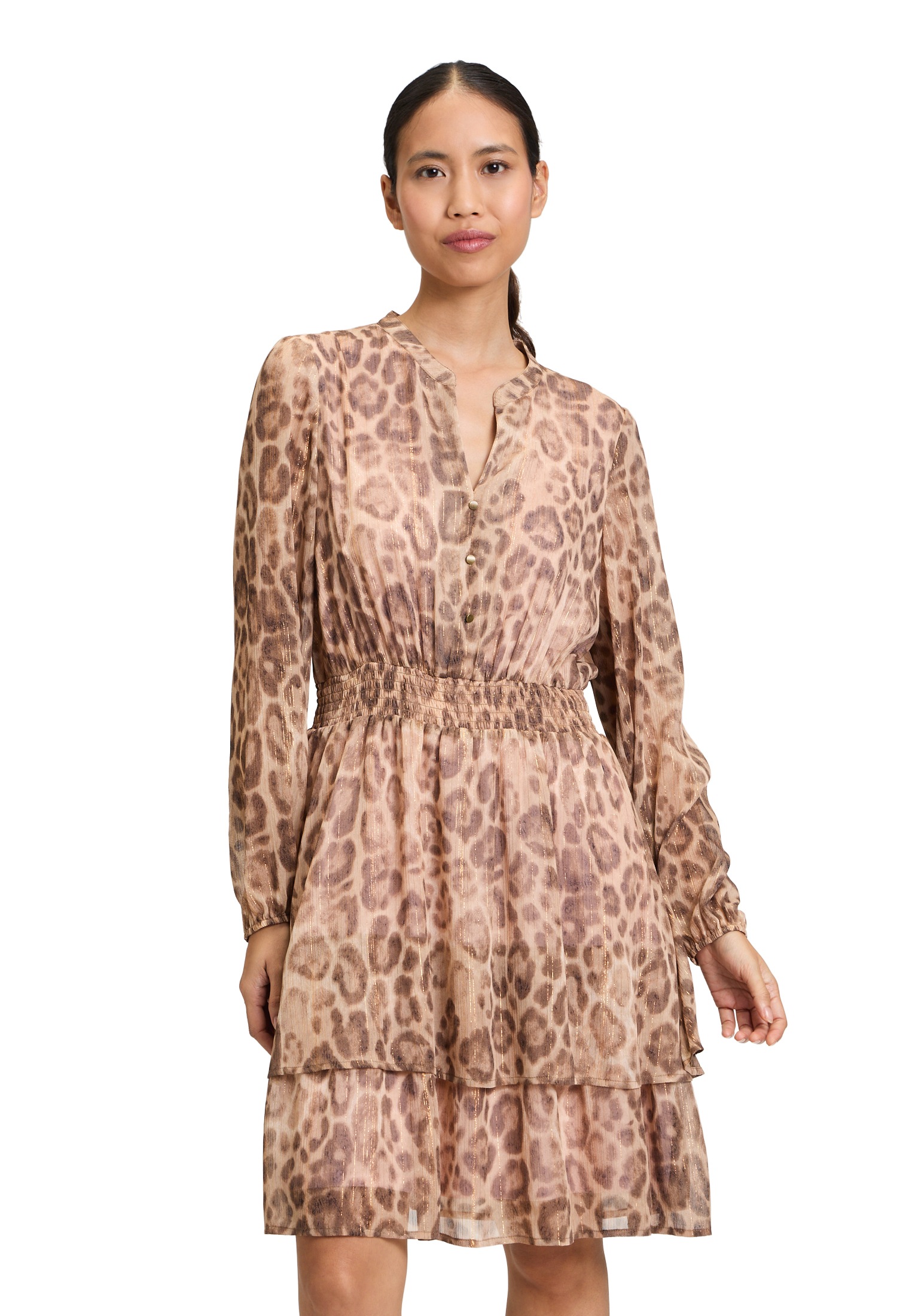 Cartoon Chiffonkleid "Damen mit Stufen" Ohne Tasche Muster günstig online kaufen