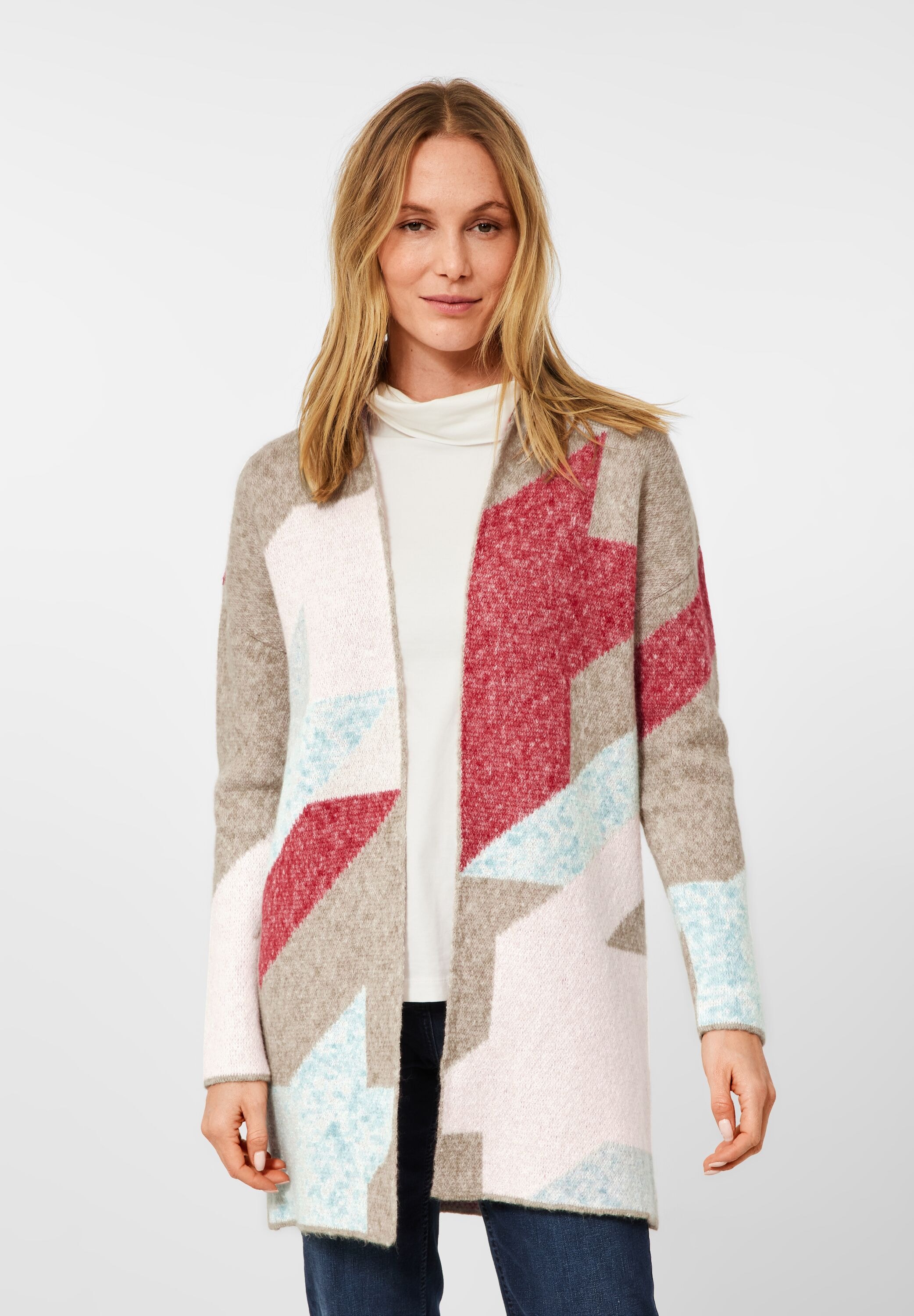 Cecil Jacquardstrickjacke, aus softem Materialmix kaufen