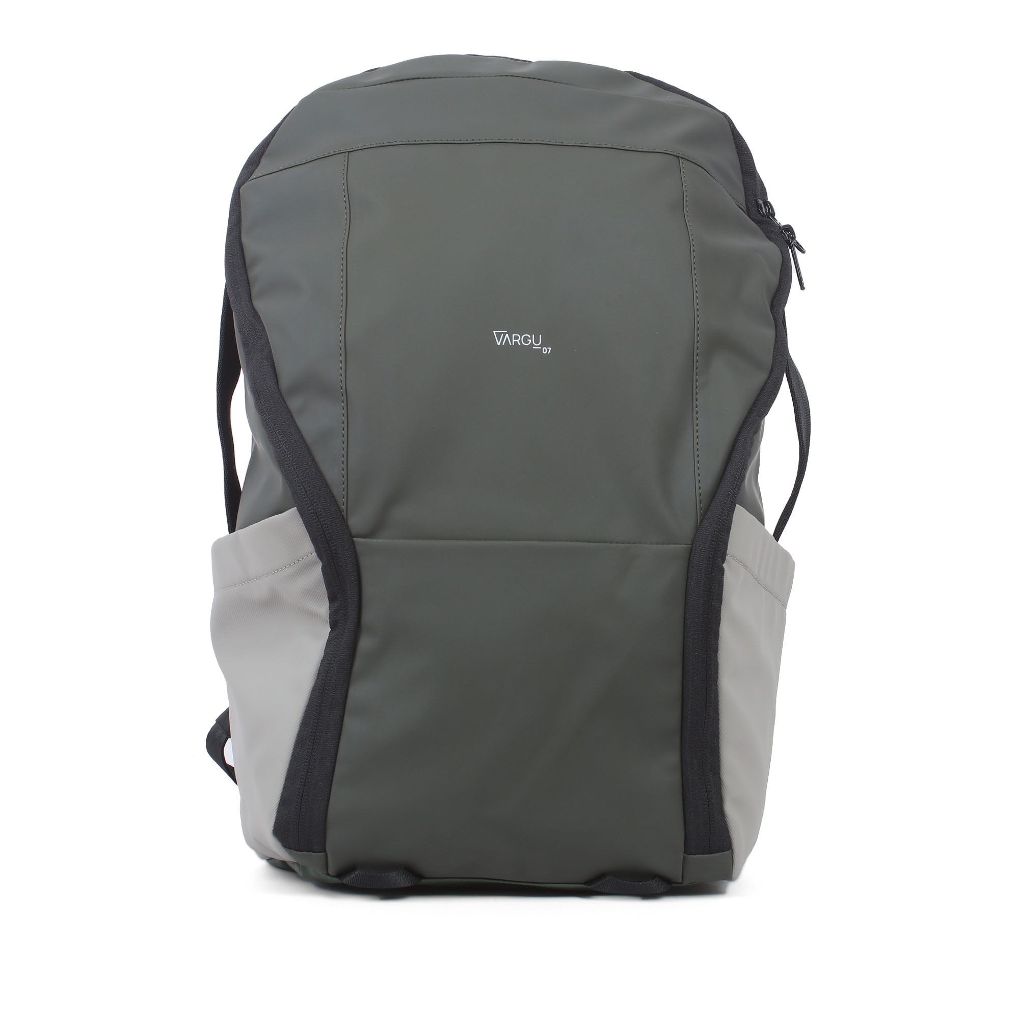 Laptoprucksack VARGU "TEMS 1", Damen, Gr. B/H/T: 26cm x 44cm x 14cm, onesize, olive, fog grau, Polyethylen, Rucksäcke Laptoprucksack, mit recyceltem PET