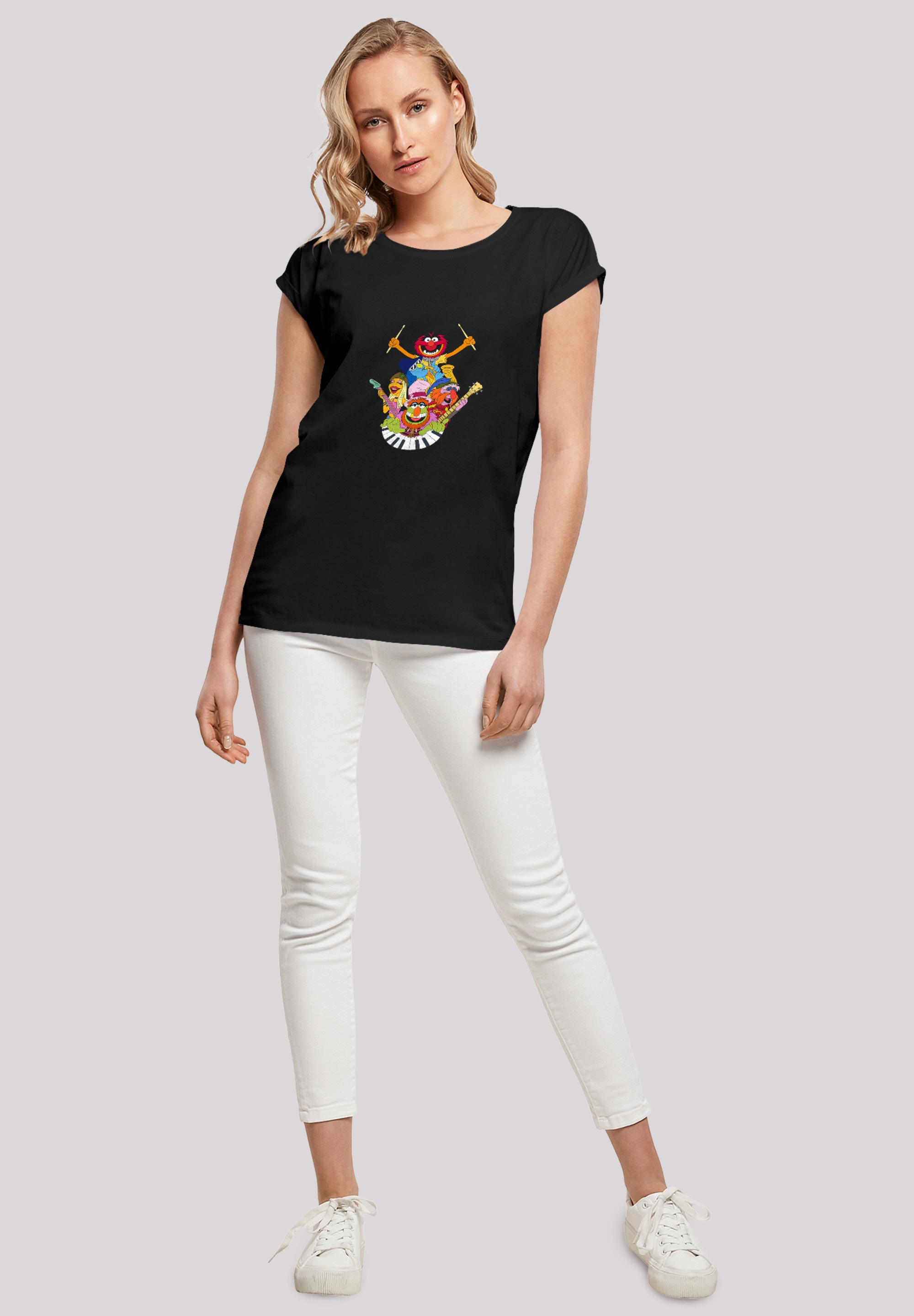 F4NT4STIC T-Shirt »Disney Muppets Dr. Teeth and The Electric Mayhem«, Print