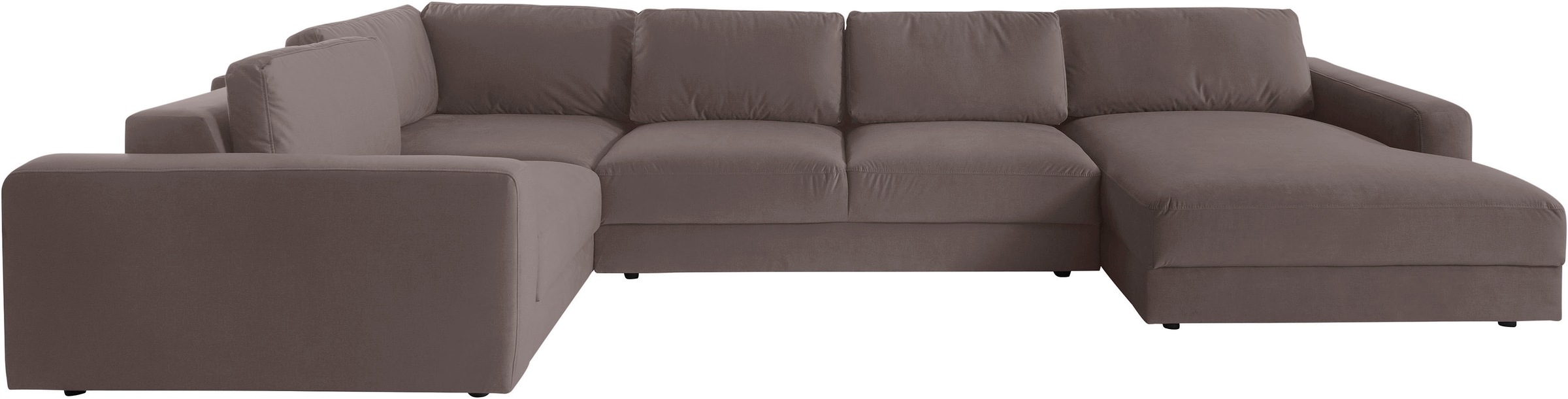 Places of Style Wohnlandschaft »Bloomfield, U-Form«, mit extra tiefer Sitzfläche, wahlweise mit Sitztiefenverstellung