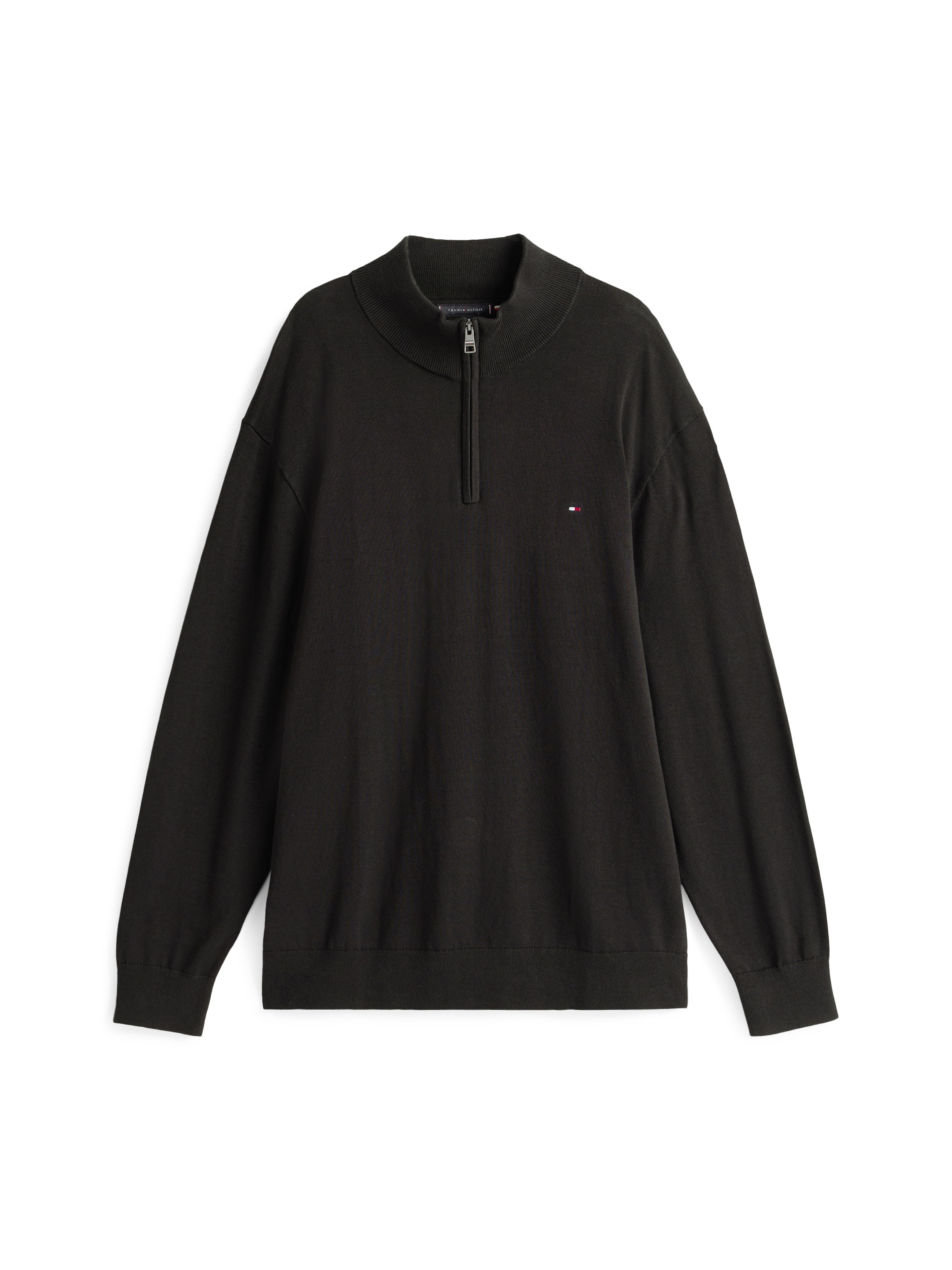 Tommy Hilfiger Big & Tall Stehkragenpullover »BT-ESSENTIAL COTTON ZIP MOCK-B«, Großen Größen
