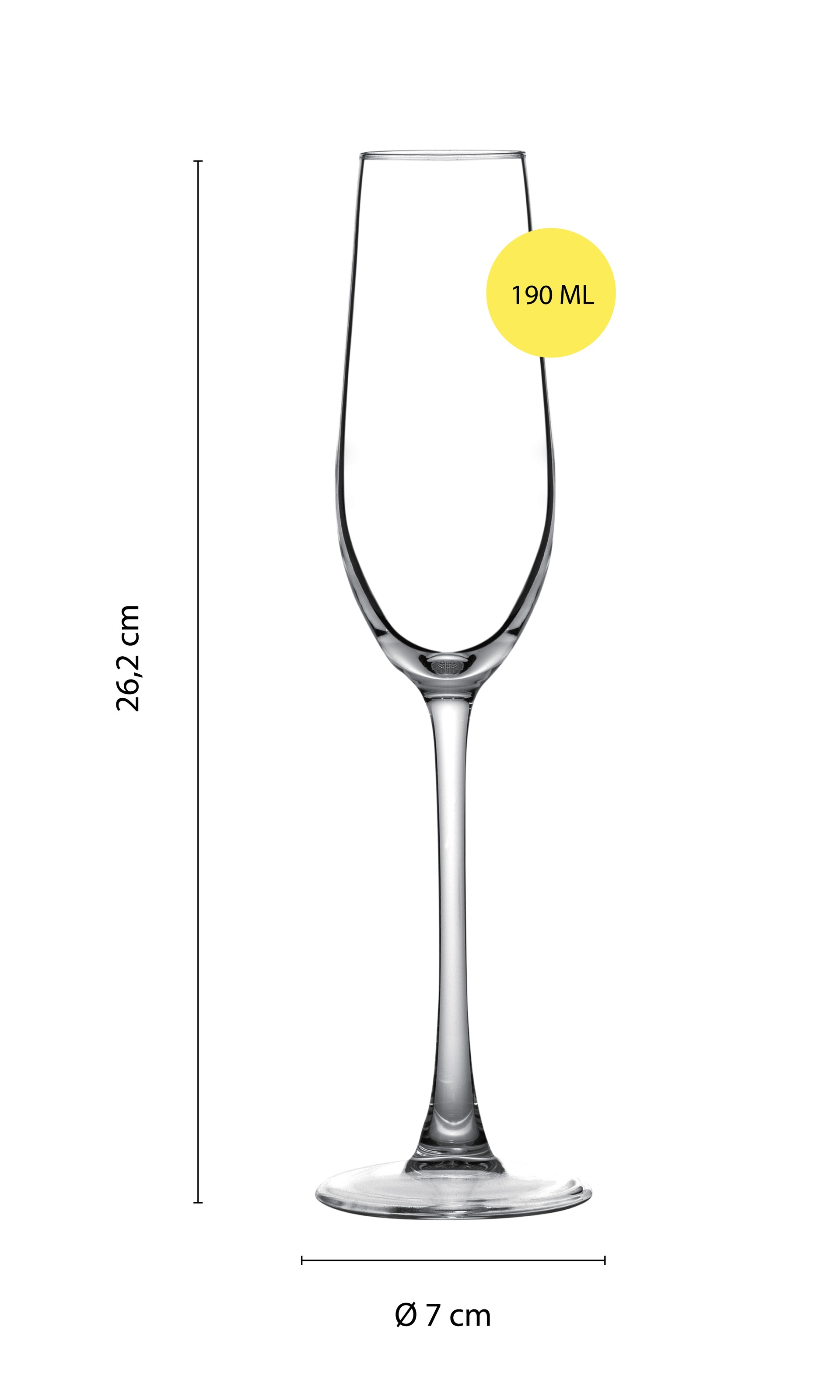 ECHTWERK Sektglas »Champagnerkelch-Set 190 ml« für Champagner, Schaumwein, Aperitifs, ideal für Feierlichkeiten