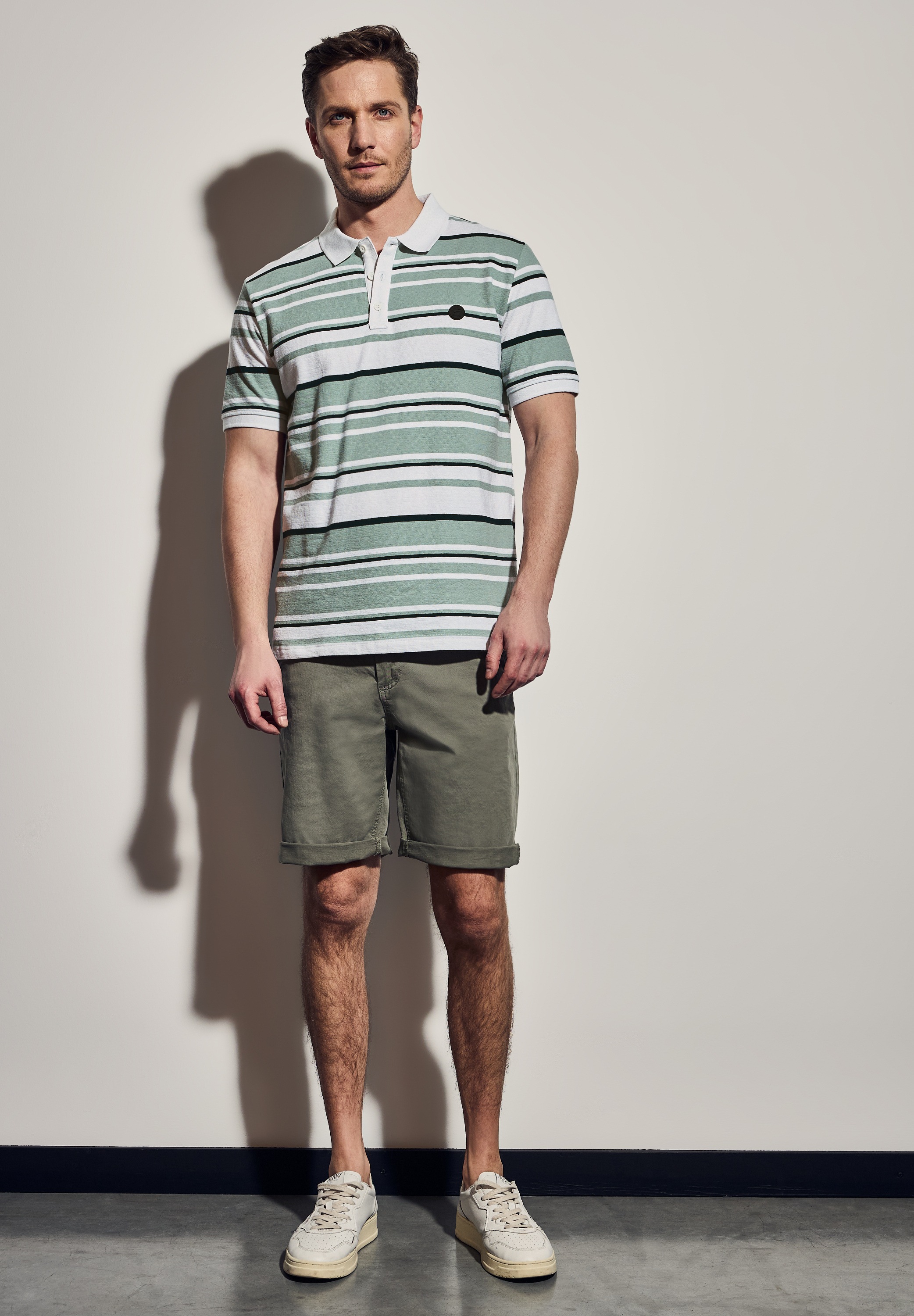 STREET ONE MEN Poloshirt, aus reiner Baumwolle