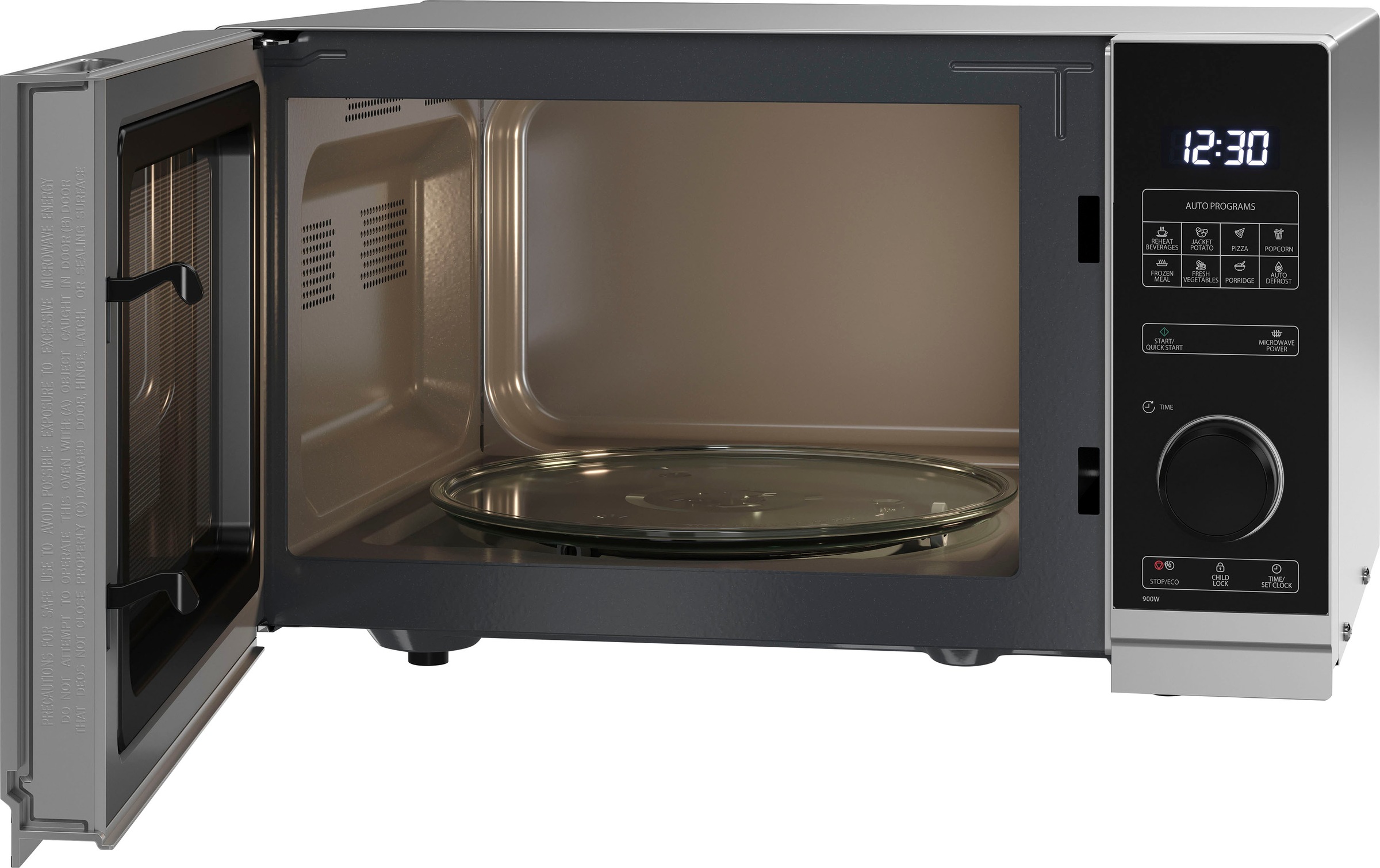 Sharp Mikrowelle »YC-PS254AE-S«, Mikrowelle, 900 W