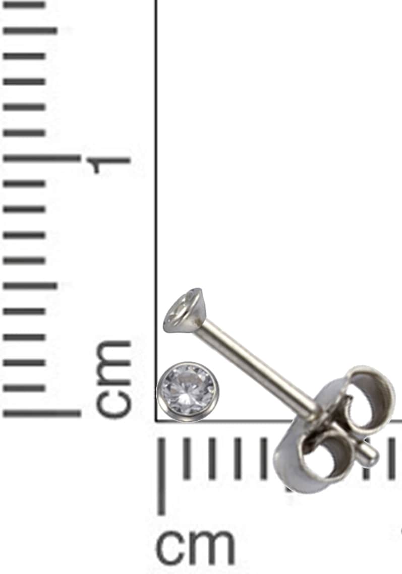 Firetti Paar Ohrstecker »Schmuck Geschenk Silber 925 Ohrschmuck Solitär«, mit Zirkonia (synth.)