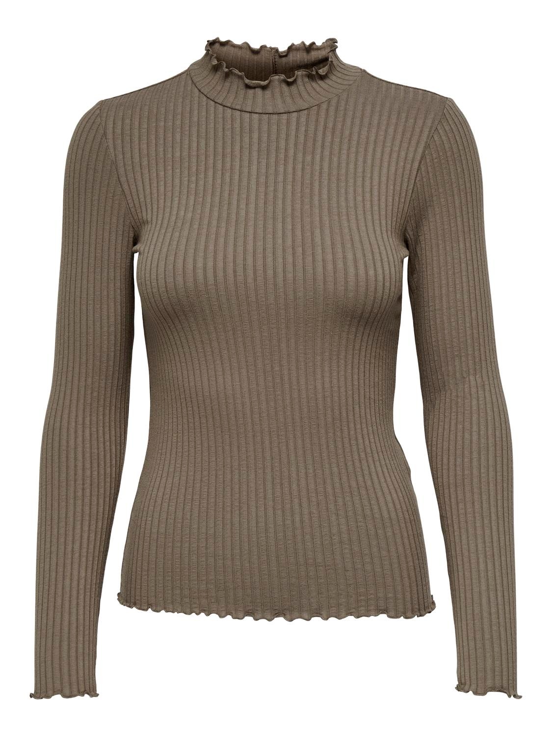 JDY Langarmshirt »JDYFRANSISKA L/S HIGHNECK TOP JRS NOOS«
