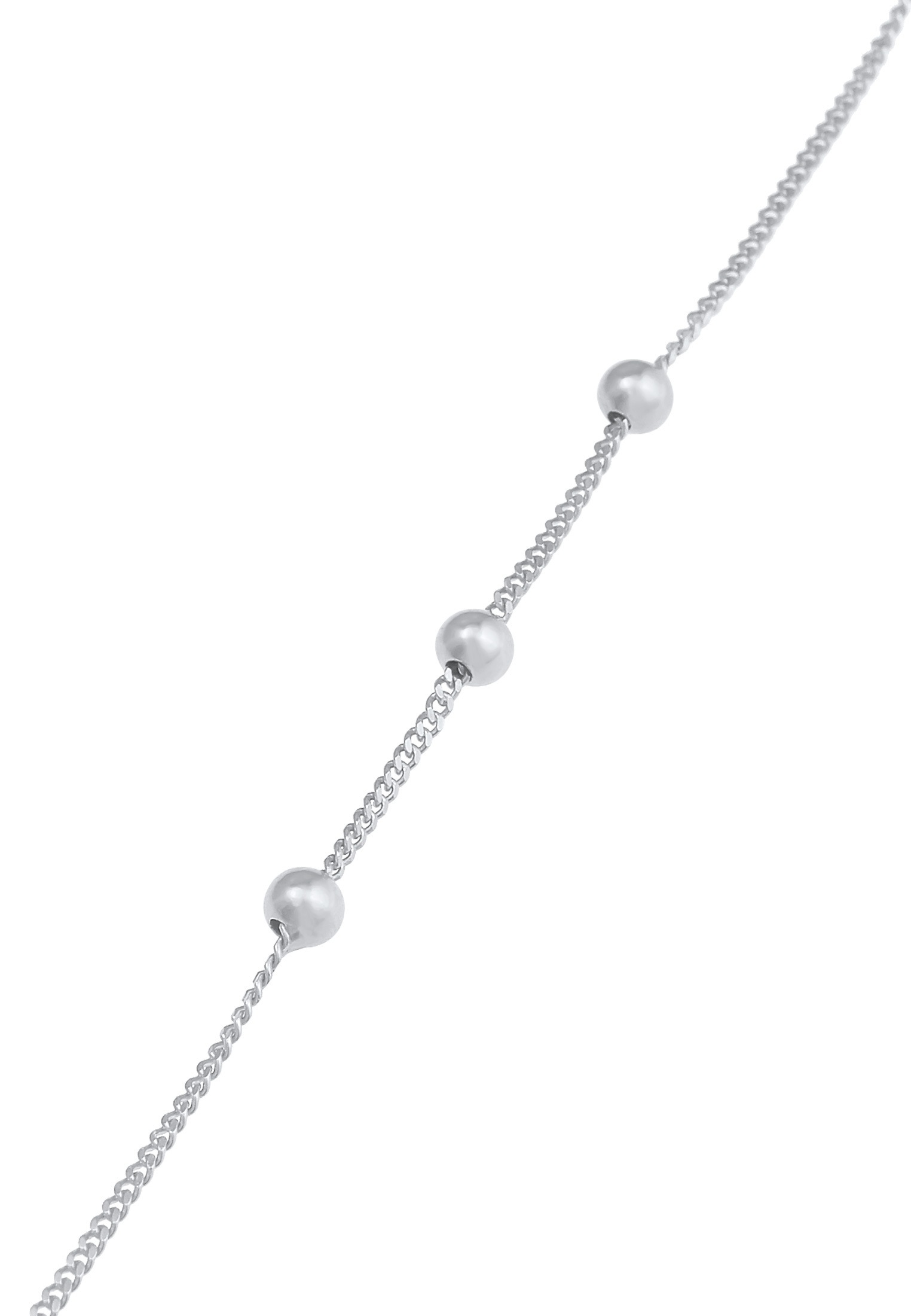 Elli Kette ohne Anhänger »Basic Panzerkette Kugeln Beads Rund 925 Silber«