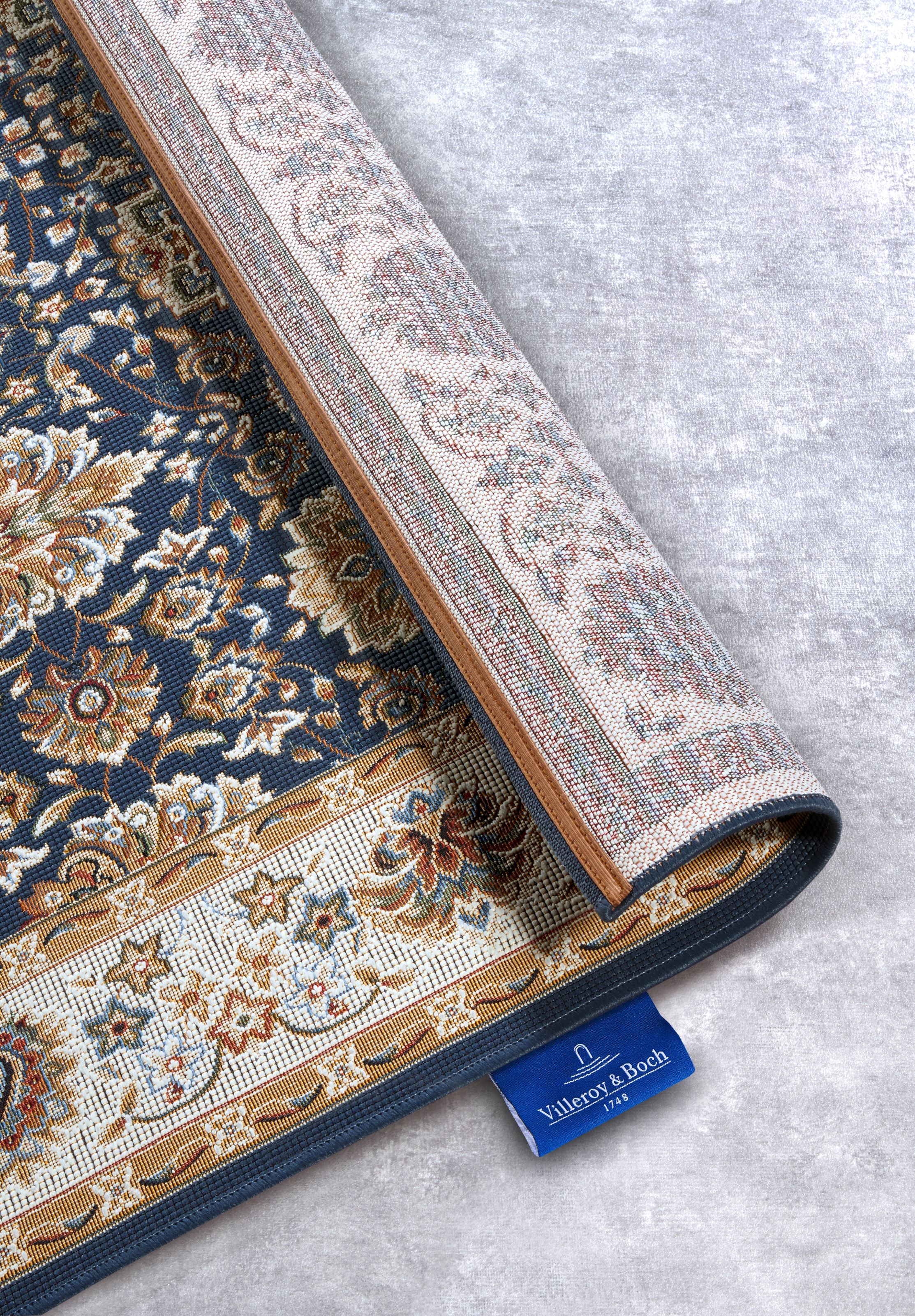 Villeroy & Boch Teppich »Nicolas«, rechteckig, 3 mm Höhe, In- und Outdoor, Flachgewebe, wetterfest, Balkon, Klassisch, Terrasse