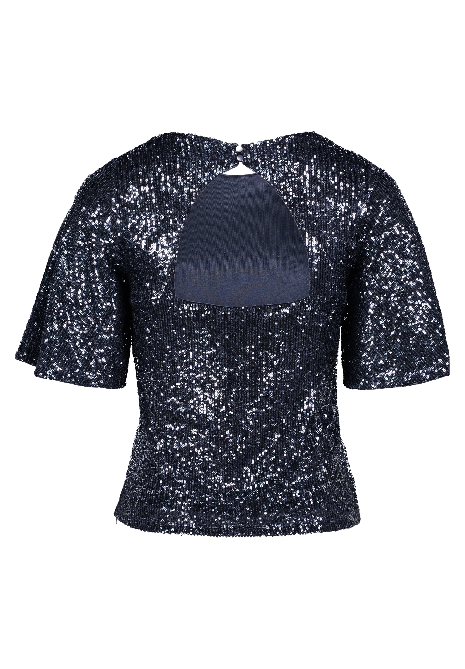 Vera Mont Kurzarmshirt »Vera Mont Damen Pailletten-Bluse mit Flügelärmeln«, (1 tlg.), Pailletten