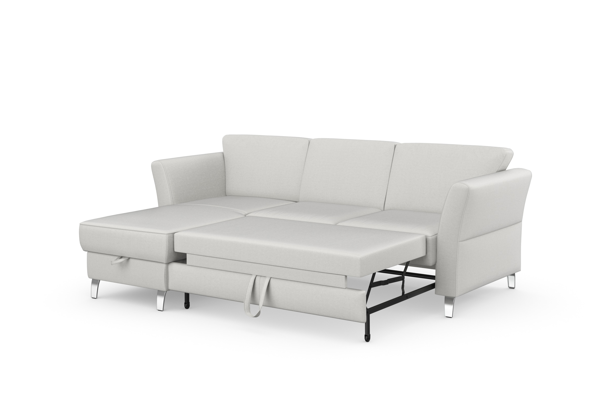 sit&more Ecksofa »Visby L-Form«, wahlweise mit Bettfunktion und Bettkasten, frei im Raum stellbar