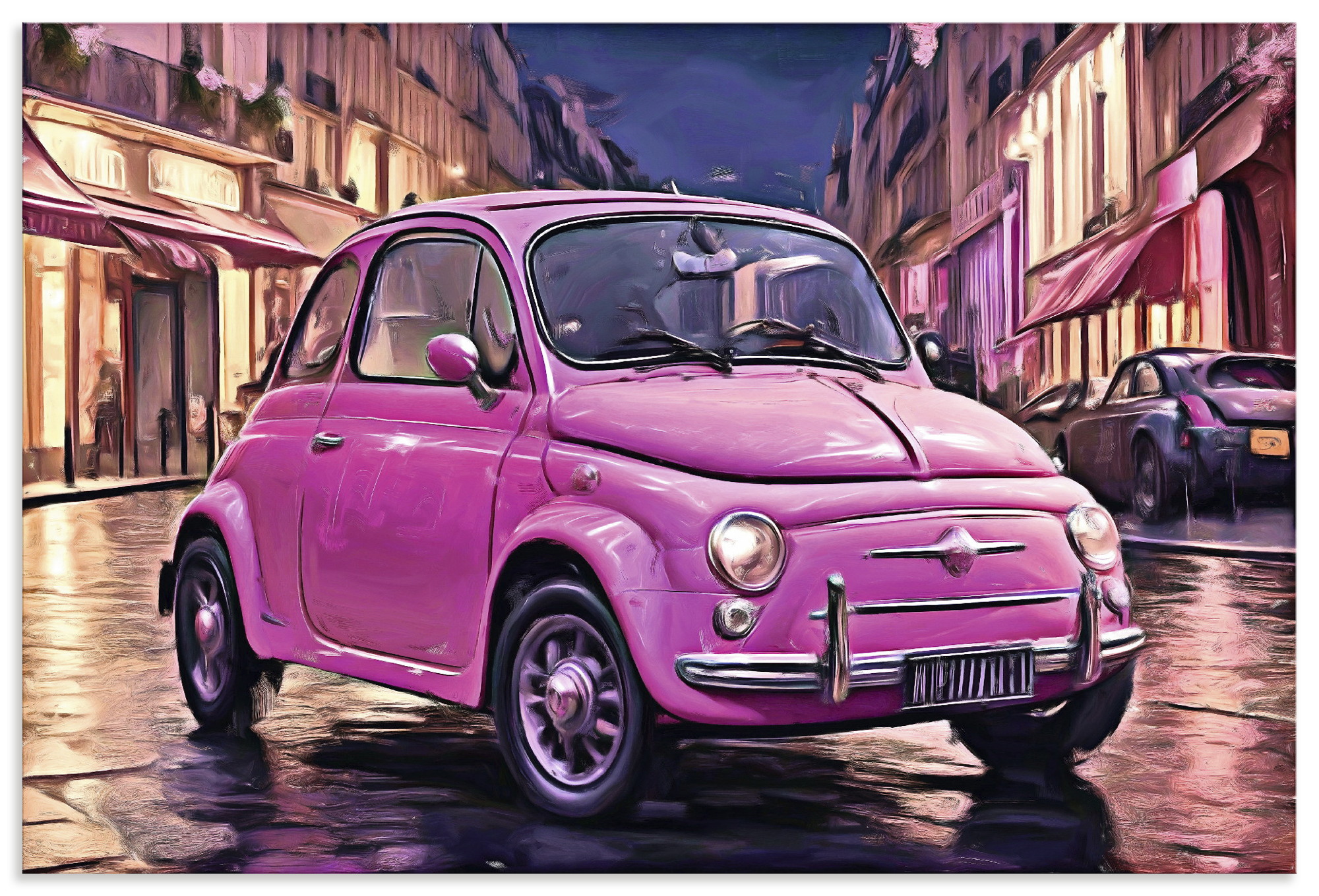 Artland Wandbild "Der kleine Italiener" Auto 1 Stk. tlg. als Alubild, Leinwandbild, Poster, Wandaufkleber in verschied. Größen