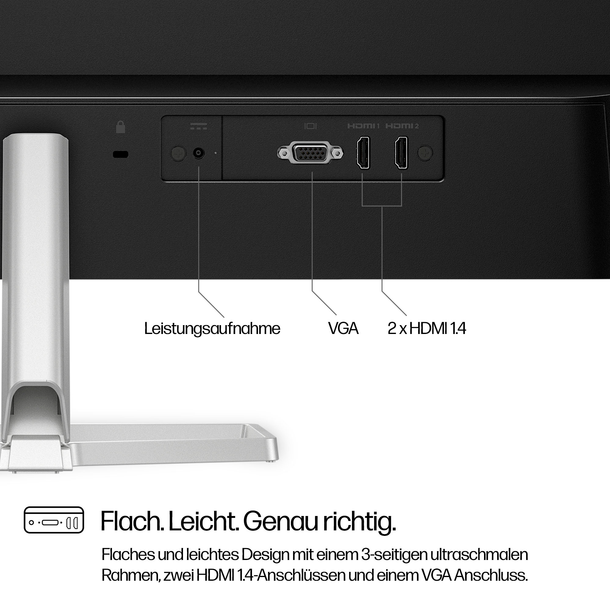 HP LED-Monitor »527sf (HSD-0173-K)«, 69 cm/27 Zoll, 1920 x 1080 px, Full HD, 5 ms Reaktionszeit, 100 Hz