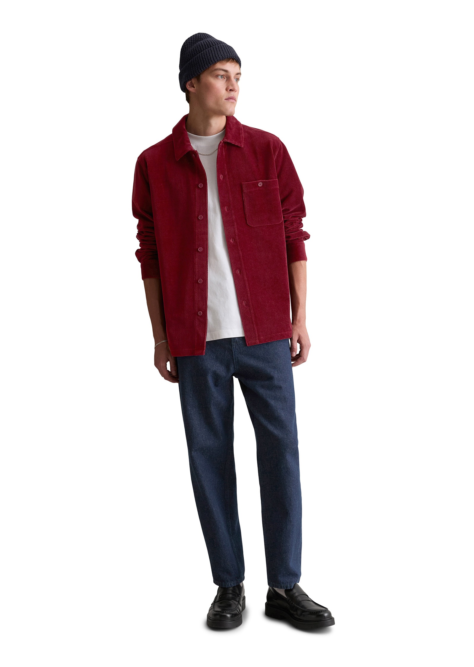 Marc O'Polo DENIM Langarmhemd »aus softem Frottee-Cord«