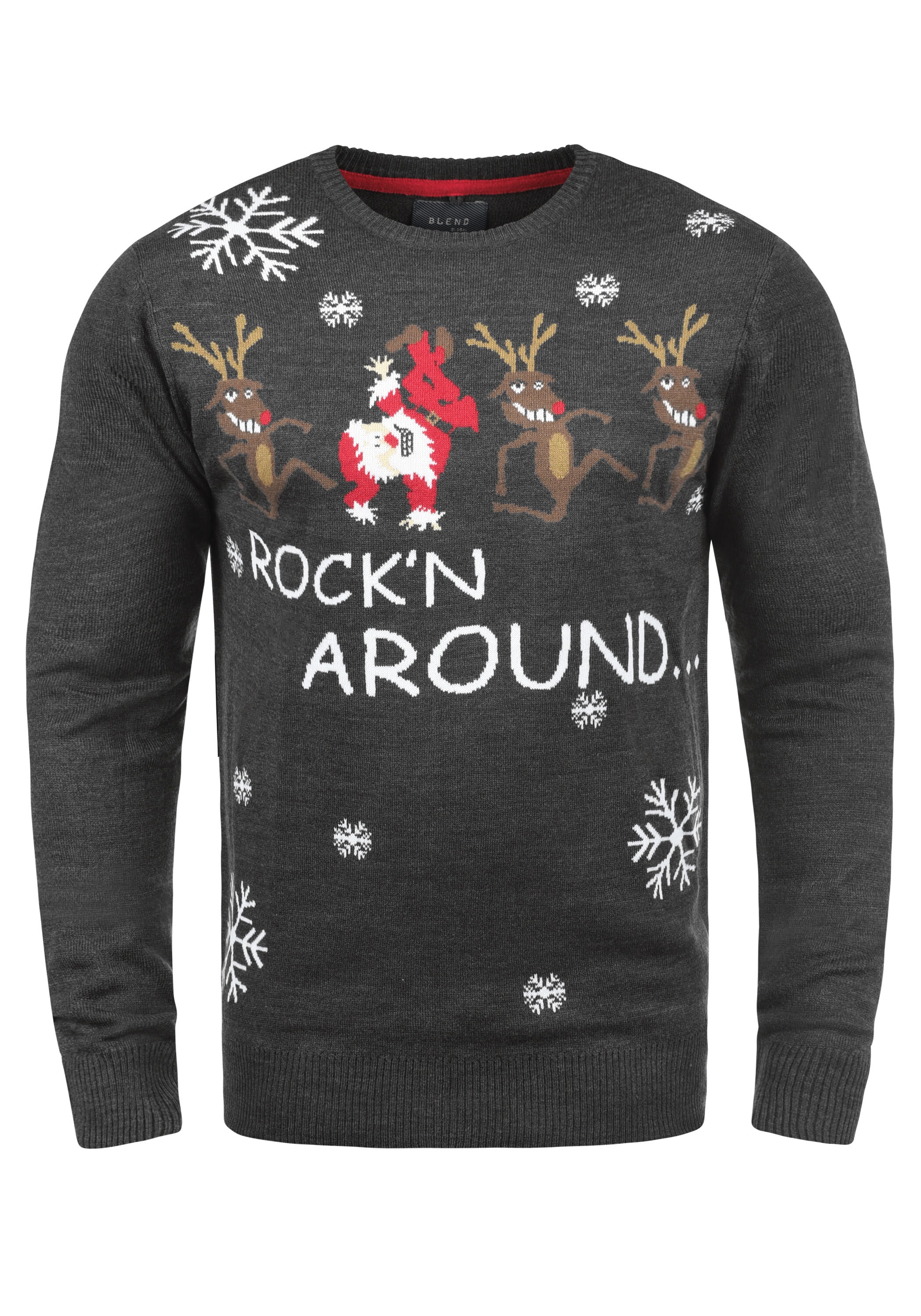 BLEND BHRudolph Sweater Charcoal/Dance M 6