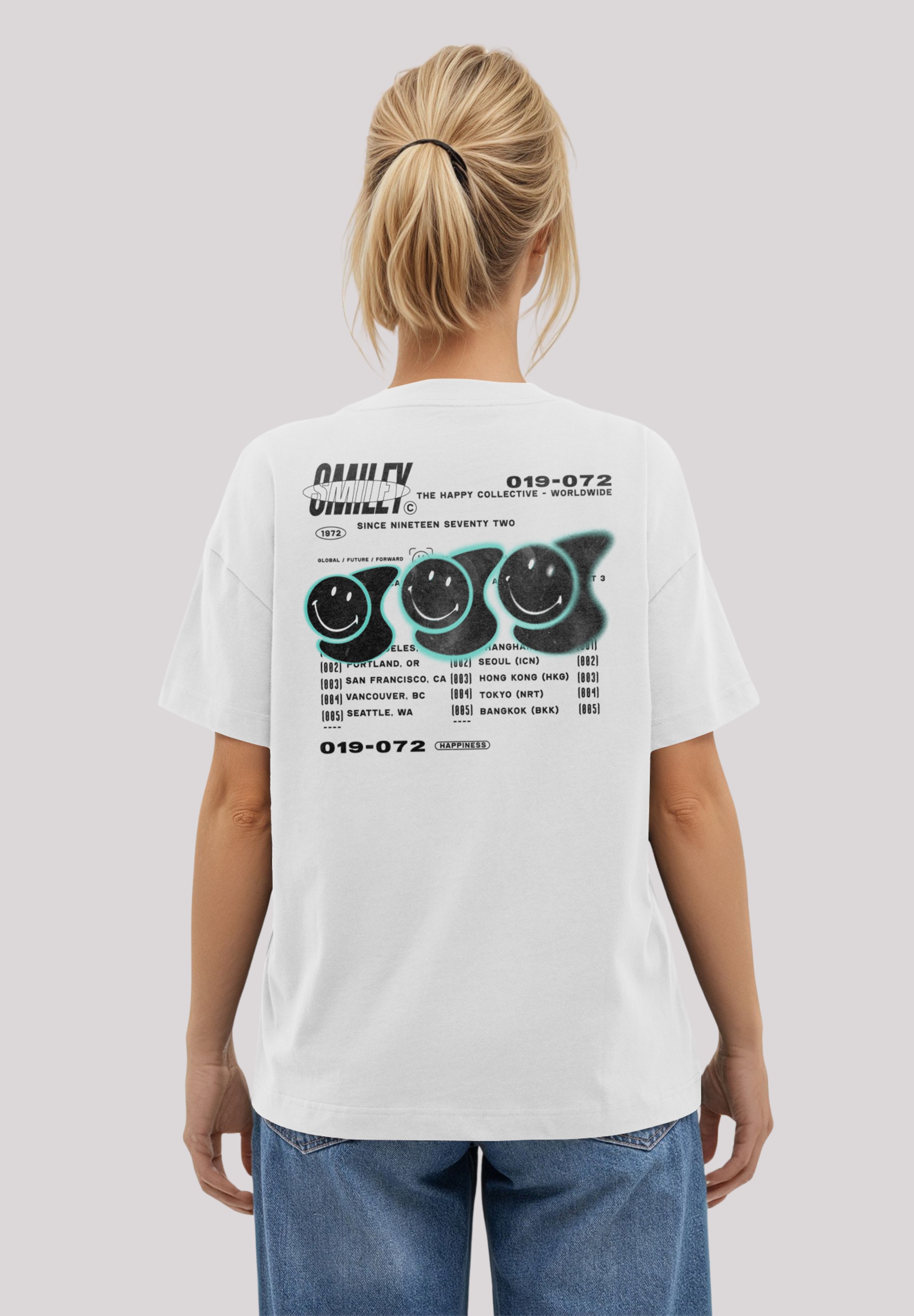 F4NT4STIC T-Shirt »Smiley Originals The Happy Collective Streetwear«, Premium Qualität